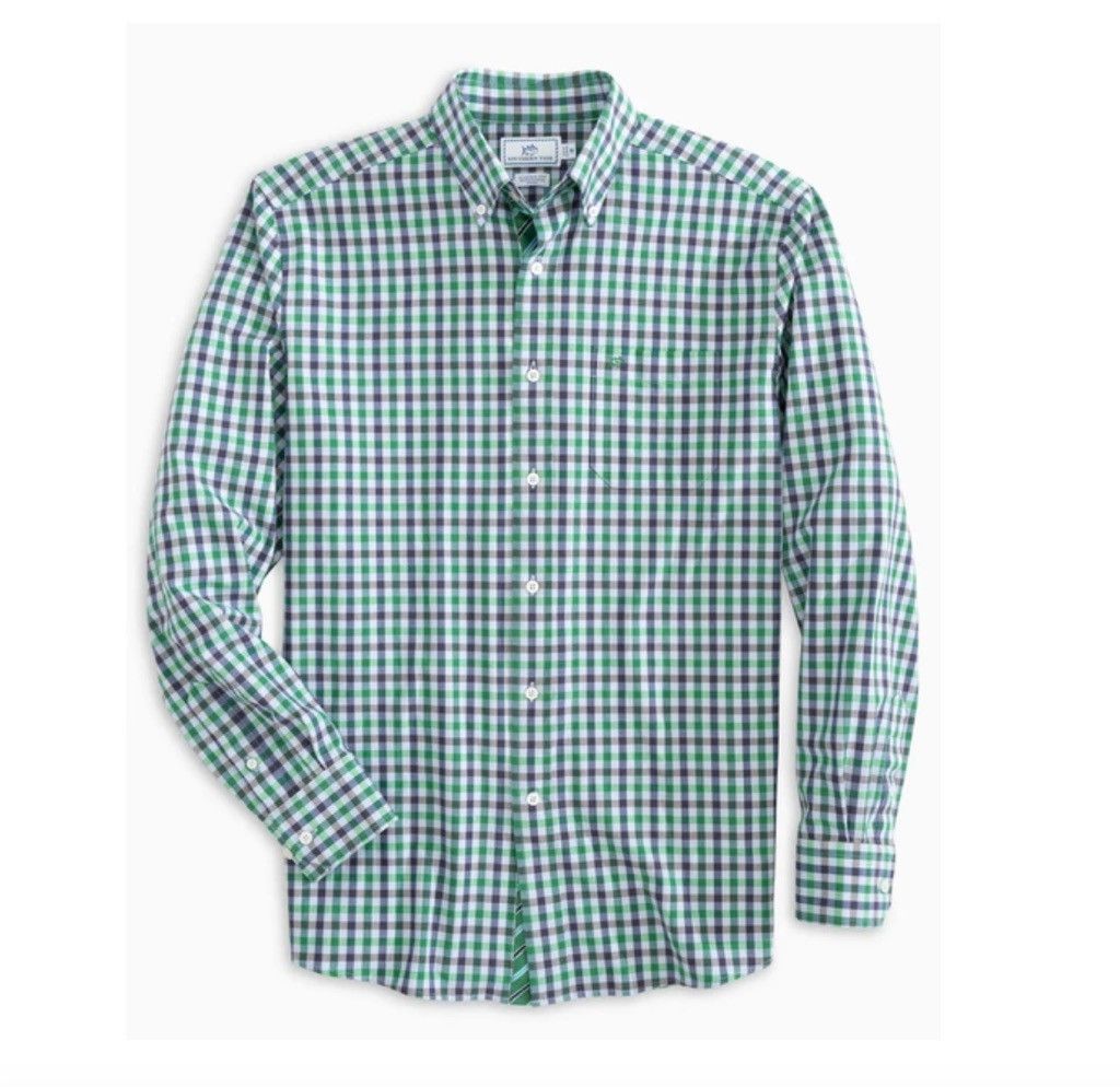 Southern Tide 🆕 Southern Tide Gingham Button Down Shirt -White,Blue,Green Size US L / EU 52-54 / 3 - 2 Thumbnail