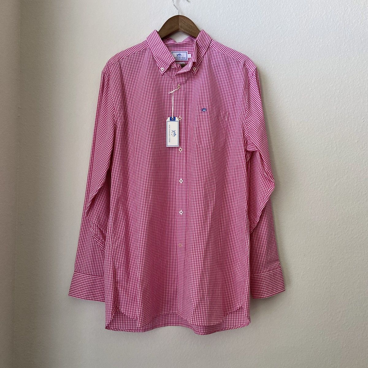 Southern Tide 🆕 Southern Tide Checkered Button Down - Pink & White Size US L / EU 52-54 / 3 - 2 Thumbnail