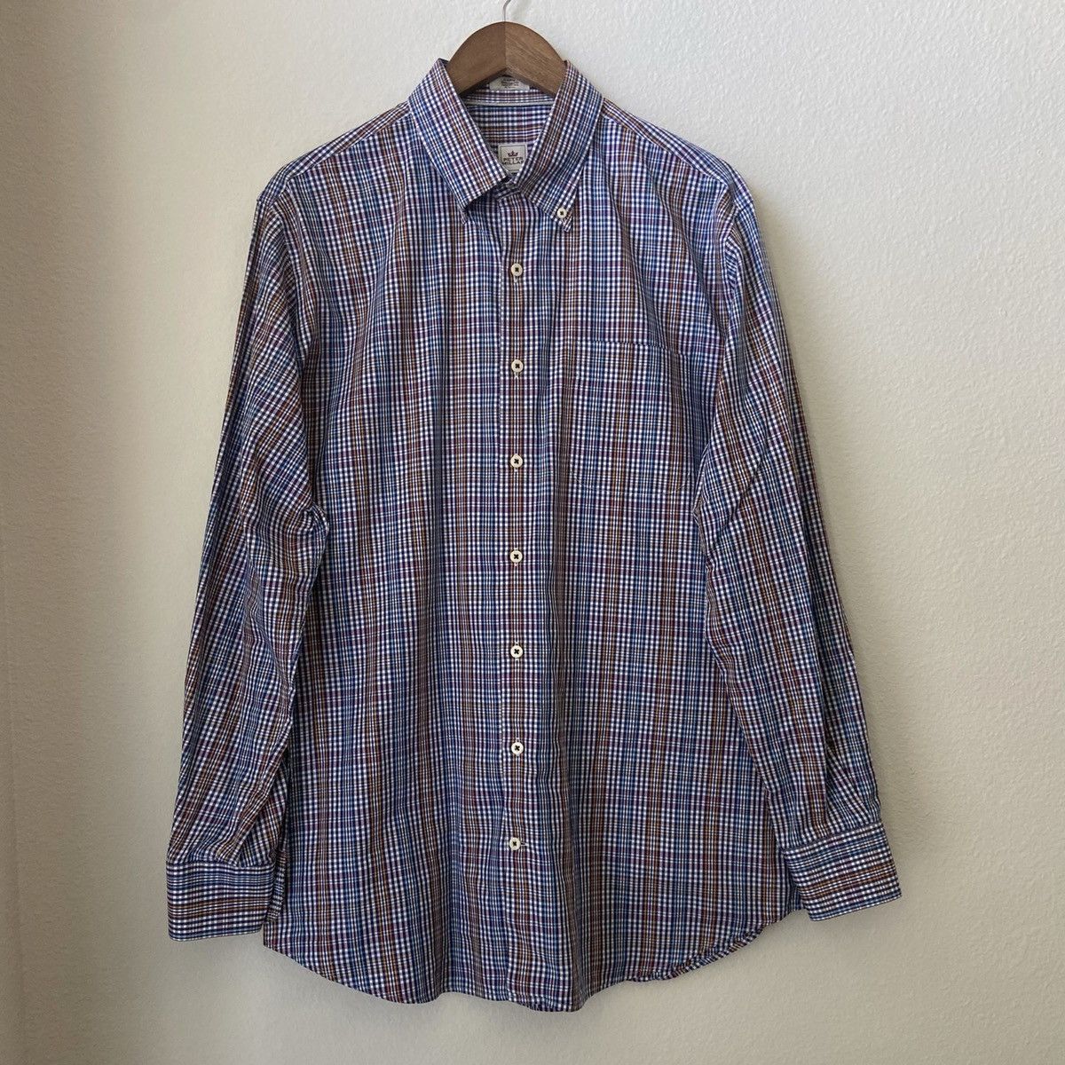 Peter Millar 🆕 Peter Millar Plaid Button Down Dress Shirt Size US L / EU 52-54 / 3 - 1 Thumbnail