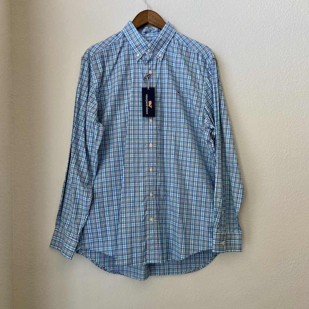 Southern Tide 🆕 w/ Tags Vineyard Vines Blue Plaid Button Down Size US L / EU 52-54 / 3 - 1 Thumbnail