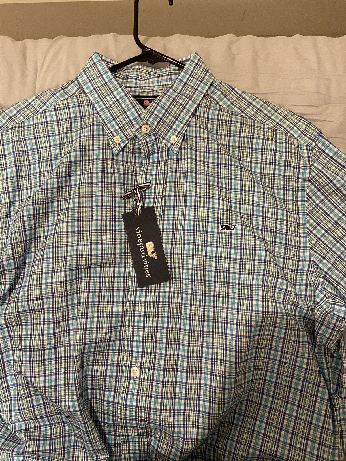 Southern Tide 🆕 w/ Tags Vineyard Vines Blue Plaid Button Down Size US L / EU 52-54 / 3 - 7 Thumbnail