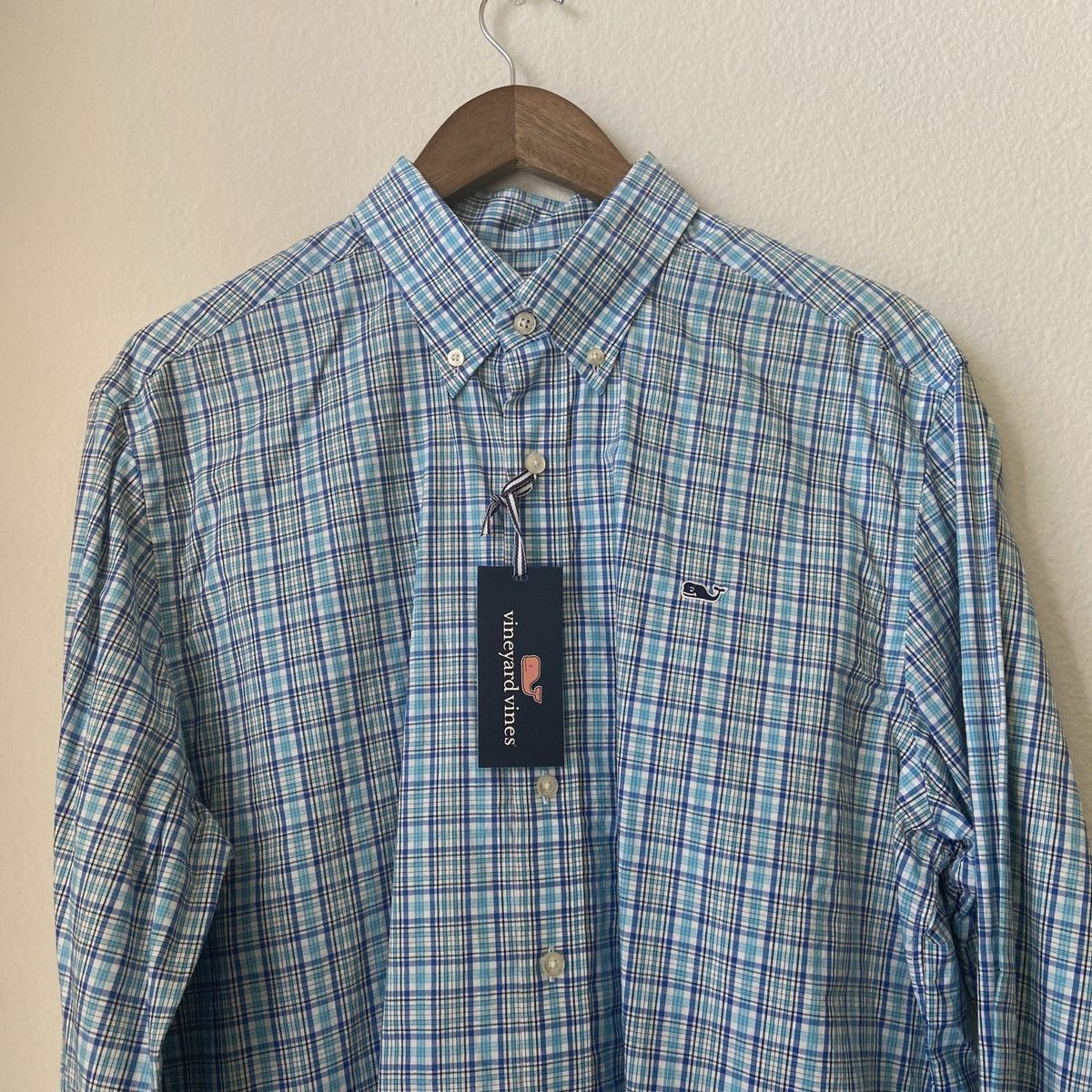 Southern Tide 🆕 w/ Tags Vineyard Vines Blue Plaid Button Down Size US L / EU 52-54 / 3 - 4 Thumbnail