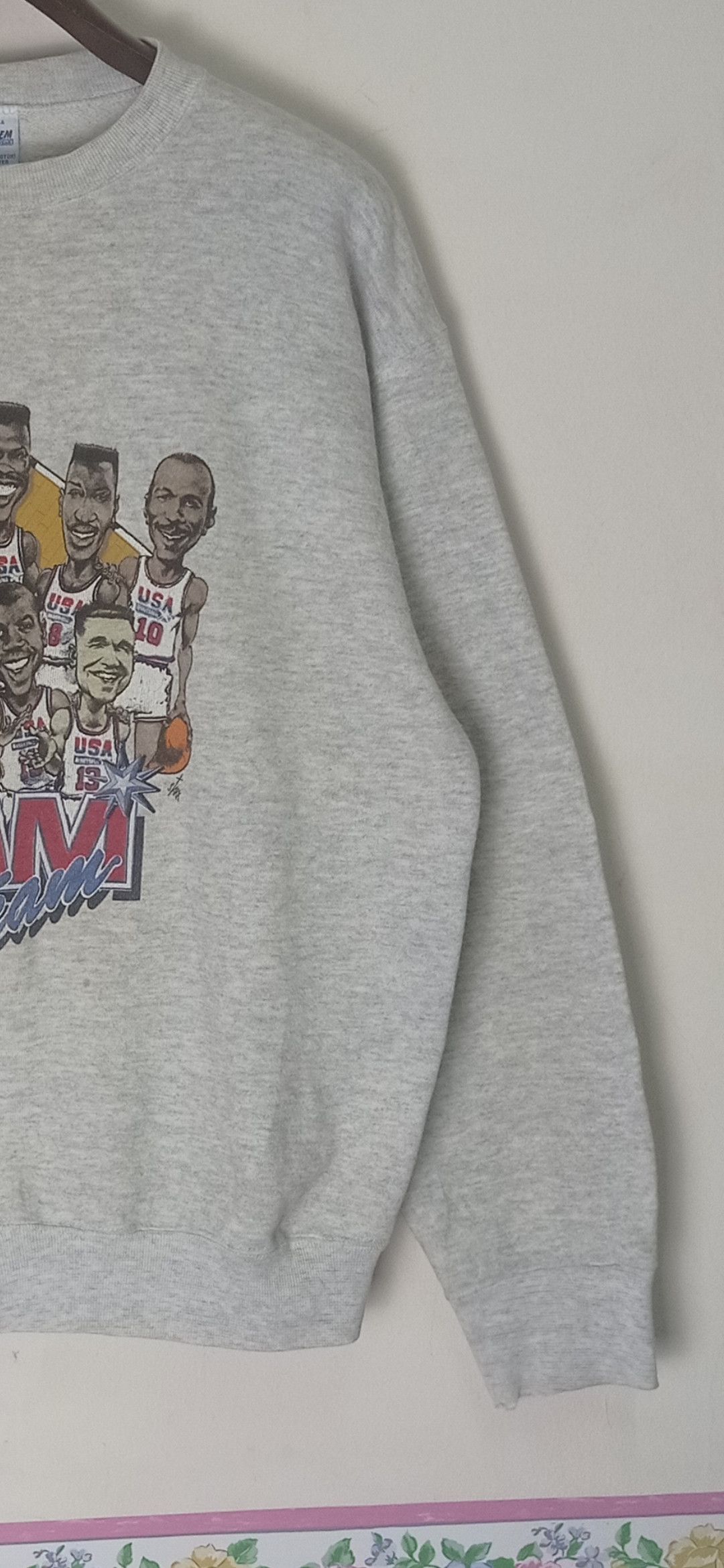 NBA × Salem Sportswear × Vintage Vintage 1992 Usa Basketball Dream Team Sweatshirt Size US L / EU 52-54 / 3 - 3 Thumbnail