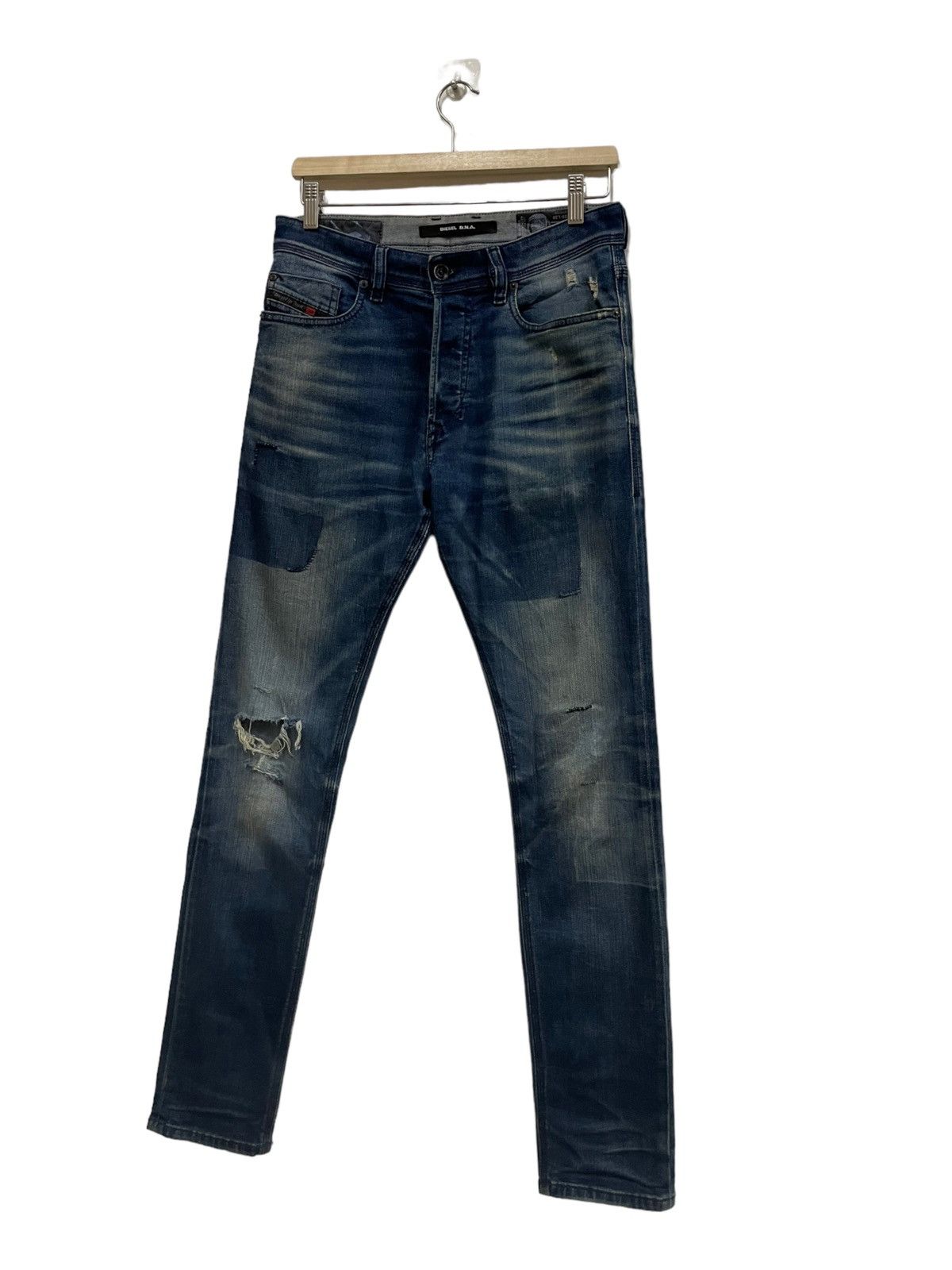 Diesel 💥DIESEL DISTRESSED SKINNY DENIM JEAN Size US 30 / EU 46 - 2 Thumbnail