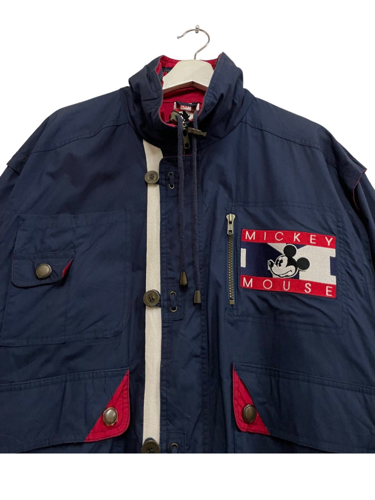 Japanese Brand 💥90s MICKEY DISNEY UTILITY LIGHT JACKET Size US M / EU 48-50 / 2 - 4 Thumbnail