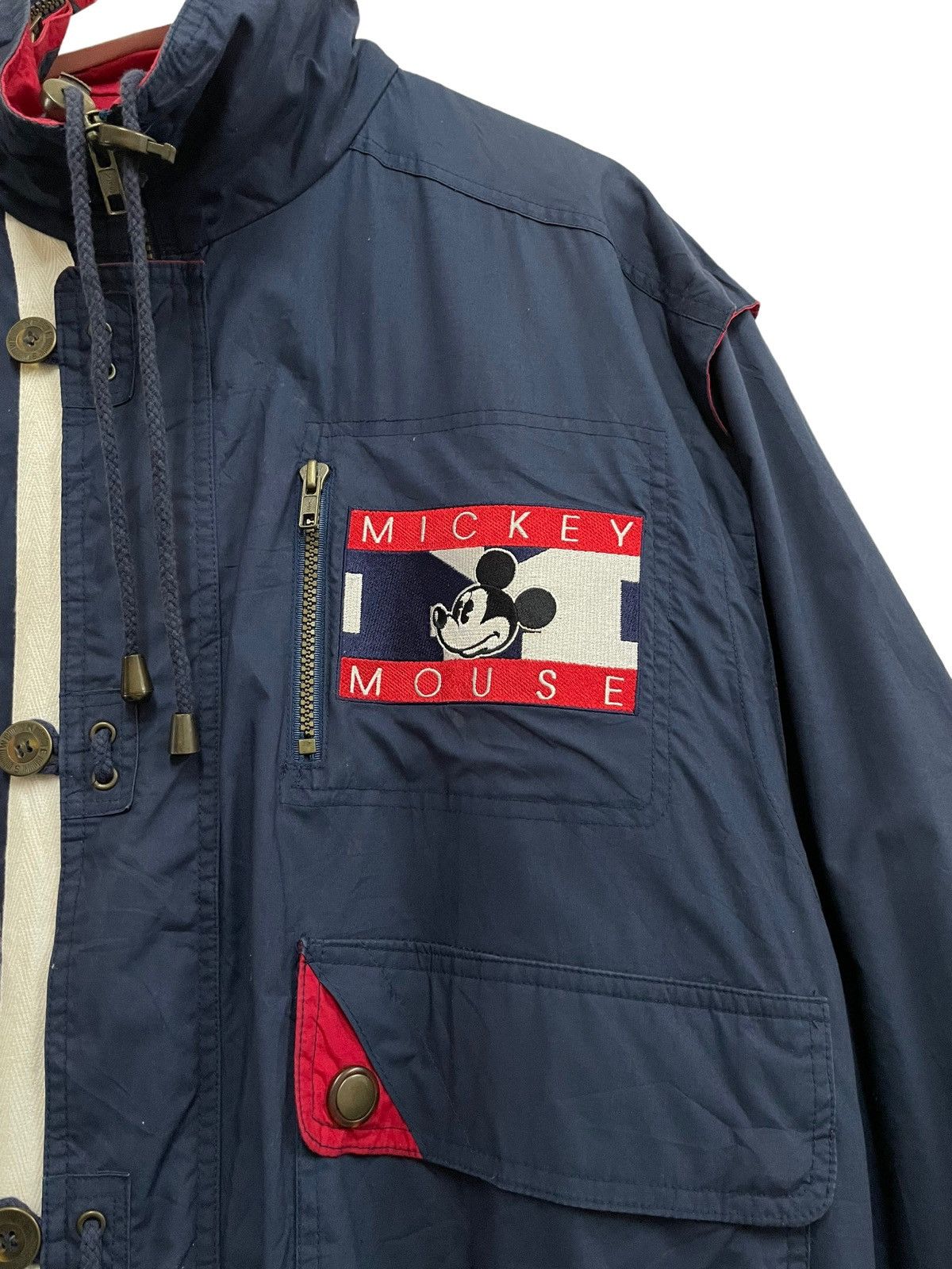 Japanese Brand 💥90s MICKEY DISNEY UTILITY LIGHT JACKET Size US M / EU 48-50 / 2 - 5 Thumbnail