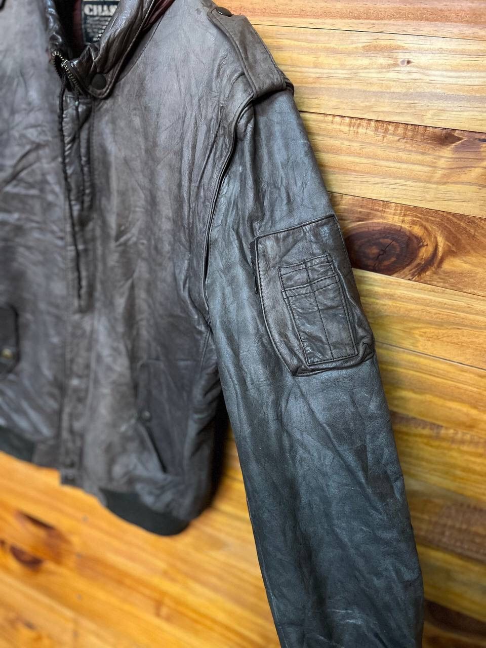 Japanese Brand VINTAGE CHASER BIKER LEATHER JACKET Size US M / EU 48-50 / 2 - 5 Thumbnail