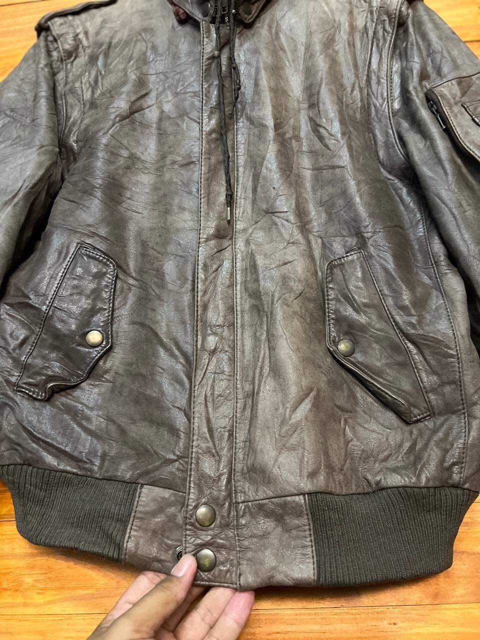 Japanese Brand VINTAGE CHASER BIKER LEATHER JACKET Size US M / EU 48-50 / 2 - 7 Thumbnail