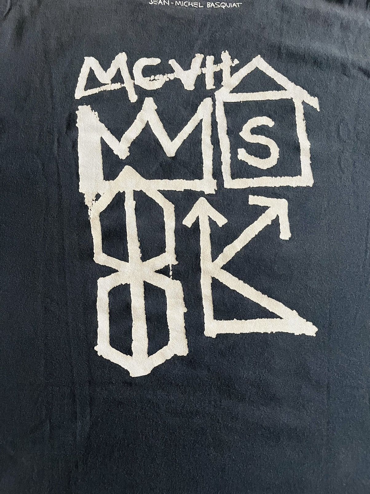 Jean-Michel Basquiat × Vintage Vintage Jean-Michel Basquiat Art Tee (Black) - Large Size US L / EU 52-54 / 3 - 7 Thumbnail