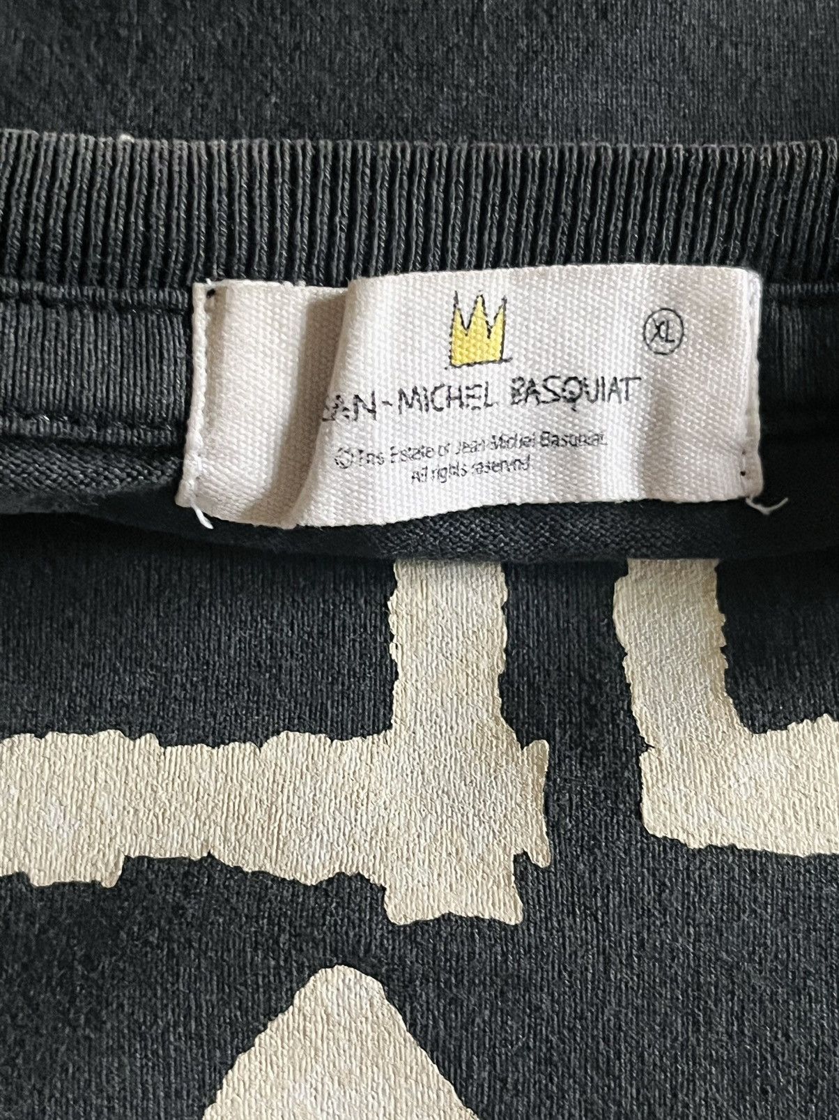Jean-Michel Basquiat × Vintage Vintage Jean-Michel Basquiat Art Tee (Black) - Large Size US L / EU 52-54 / 3 - 4 Thumbnail