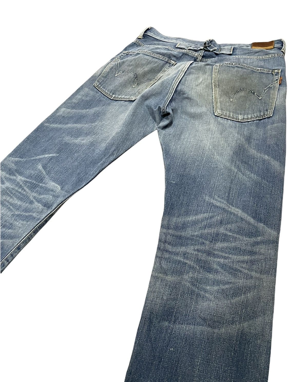 Edwin Vintage Edwin 505Z Selvedge Aging Faded Distressed Denim Size US 37 - 10 Thumbnail