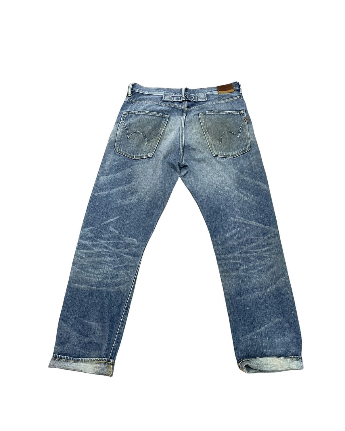 Edwin Vintage Edwin 505Z Selvedge Aging Faded Distressed Denim Size US 37 - 9 Thumbnail