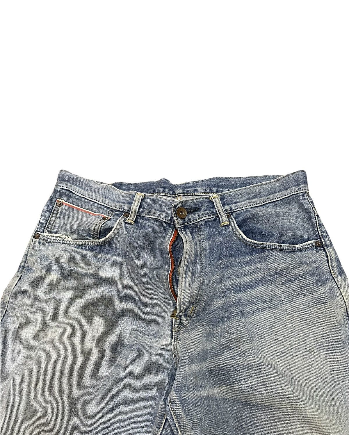 Edwin Vintage Edwin 505Z Selvedge Aging Faded Distressed Denim Size US 37 - 6 Thumbnail