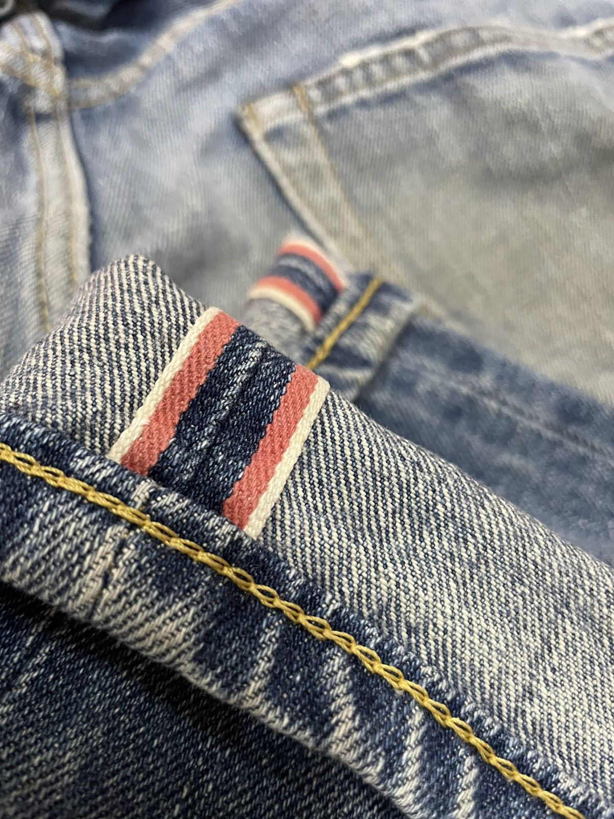 Edwin Vintage Edwin 505Z Selvedge Aging Faded Distressed Denim Size US 37 - 16 Thumbnail