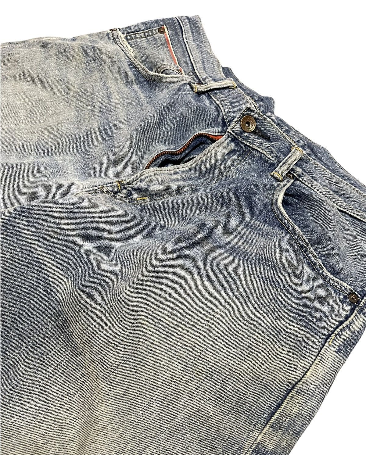 Edwin Vintage Edwin 505Z Selvedge Aging Faded Distressed Denim Size US 37 - 7 Thumbnail