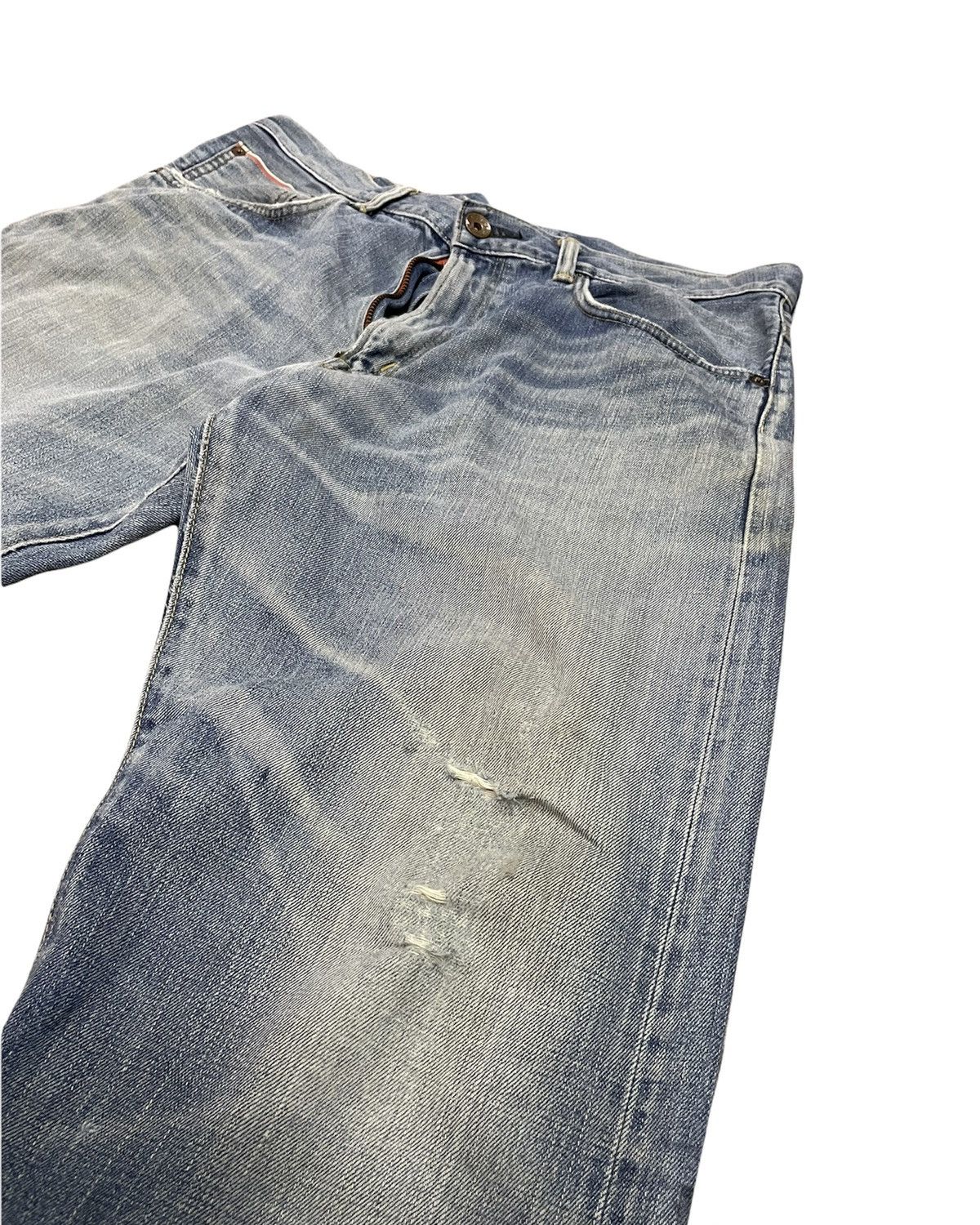 Edwin Vintage Edwin 505Z Selvedge Aging Faded Distressed Denim Size US 37 - 4 Thumbnail