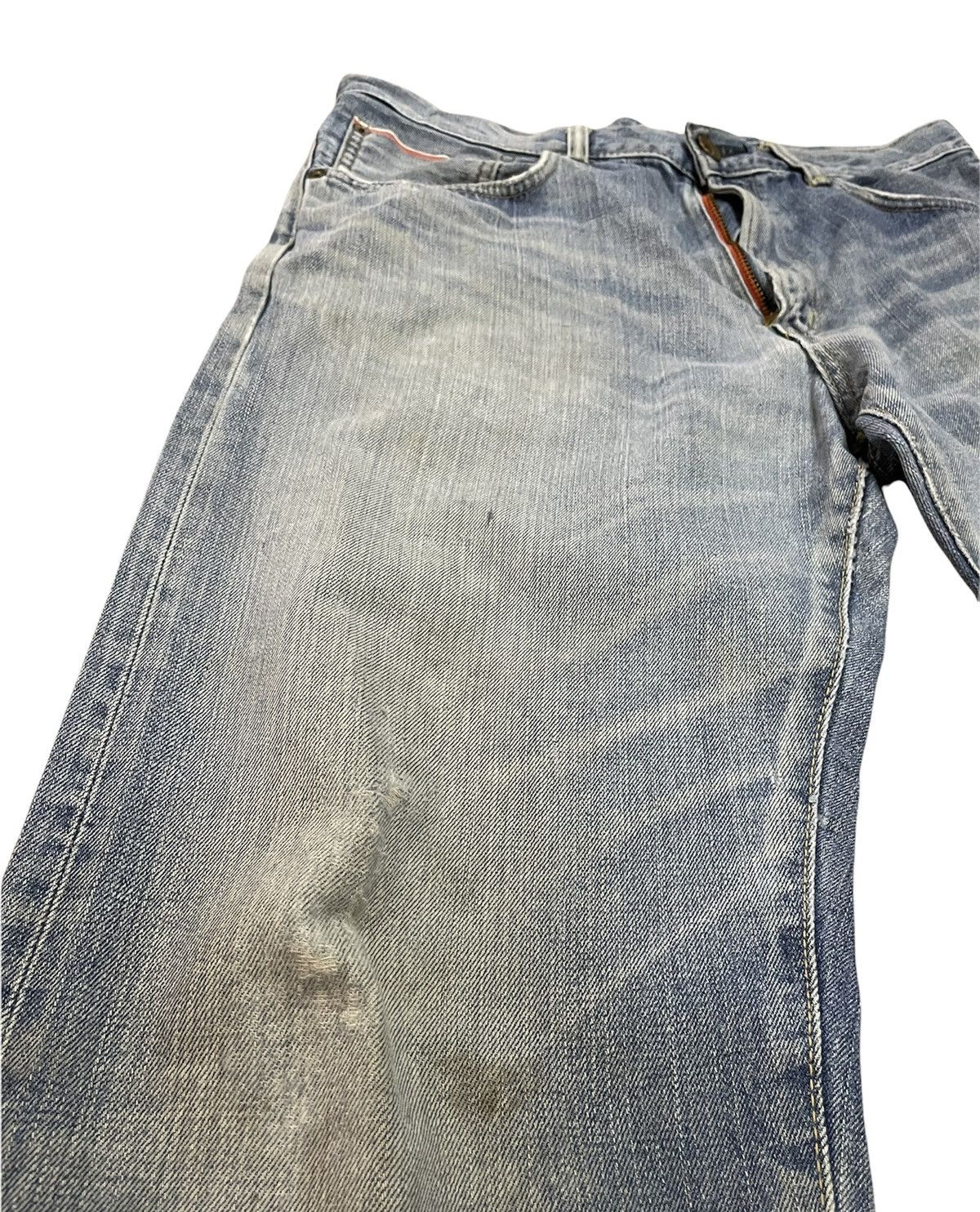 Edwin Vintage Edwin 505Z Selvedge Aging Faded Distressed Denim Size US 37 - 5 Thumbnail