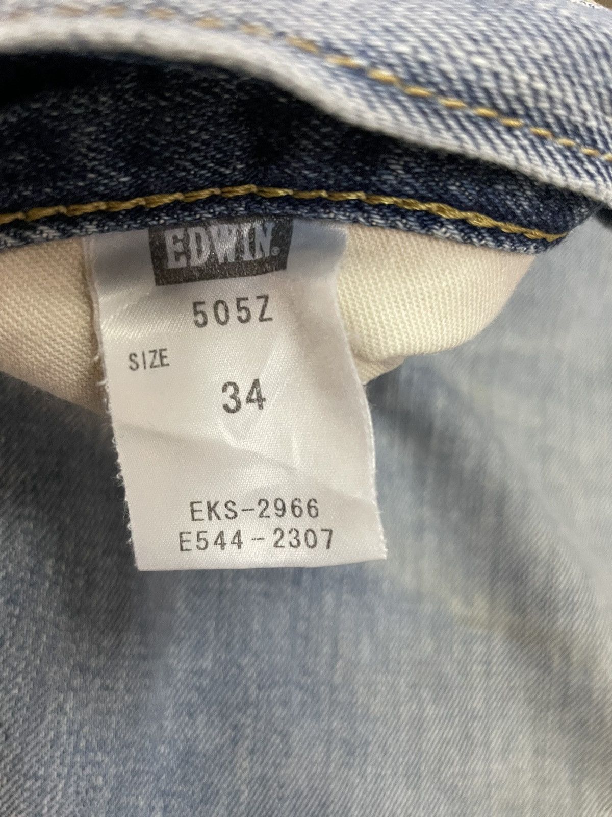 Edwin Vintage Edwin 505Z Selvedge Aging Faded Distressed Denim Size US 37 - 19 Thumbnail