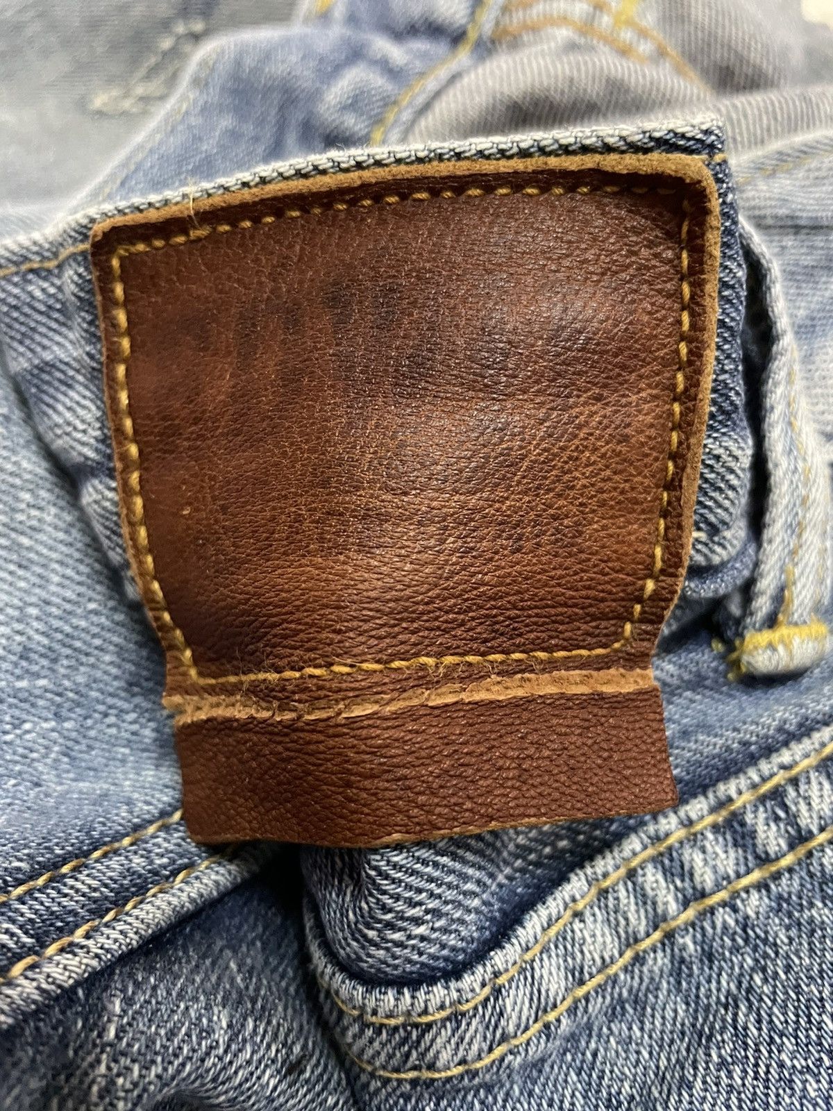 Edwin Vintage Edwin 505Z Selvedge Aging Faded Distressed Denim Size US 37 - 17 Thumbnail
