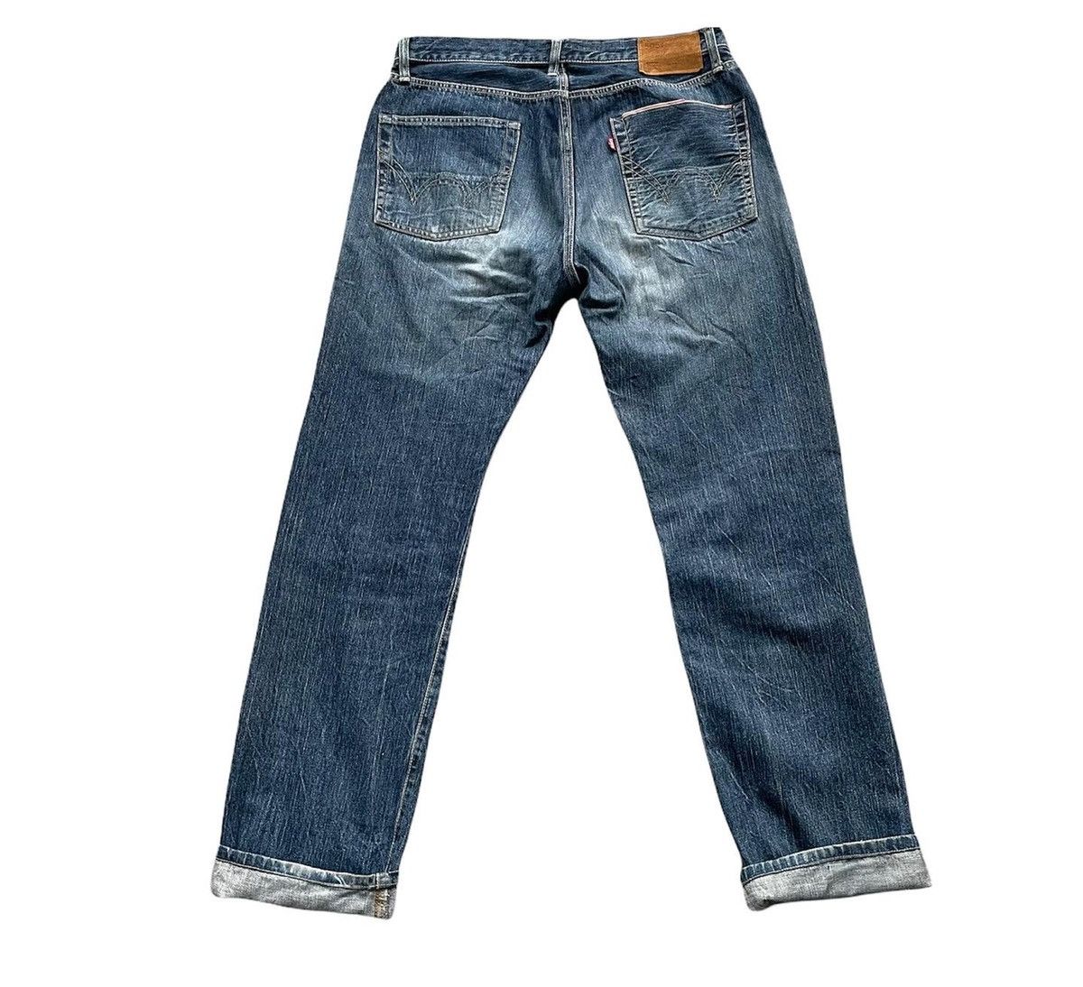 Edwin Vintage Edwin 505 S Selvedge Aging Distressed Size US 35 - 5 Thumbnail