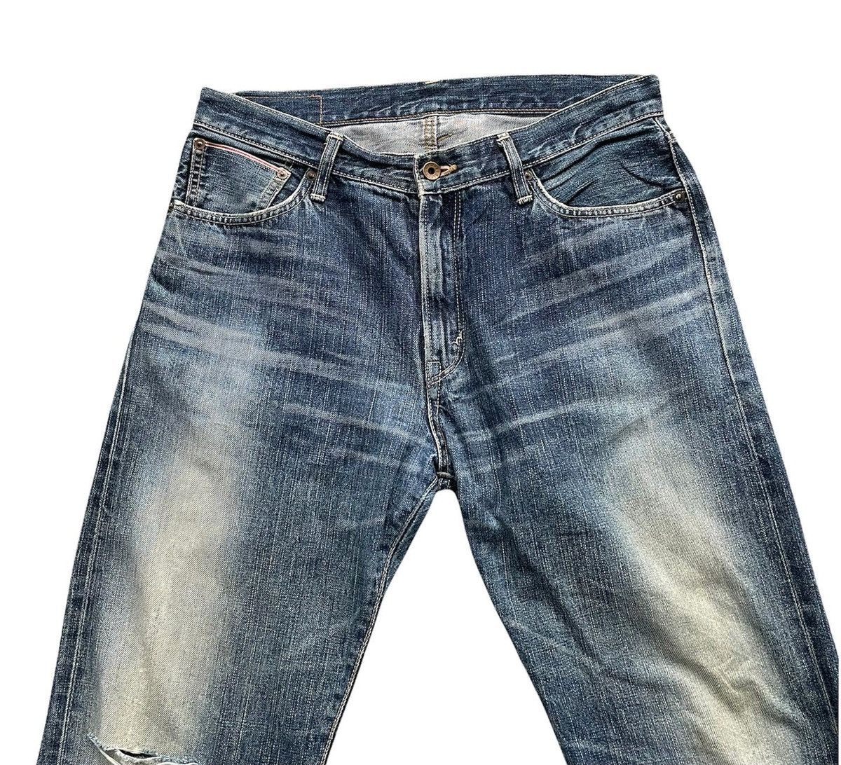 Edwin Vintage Edwin 505 S Selvedge Aging Distressed Size US 35 - 3 Thumbnail