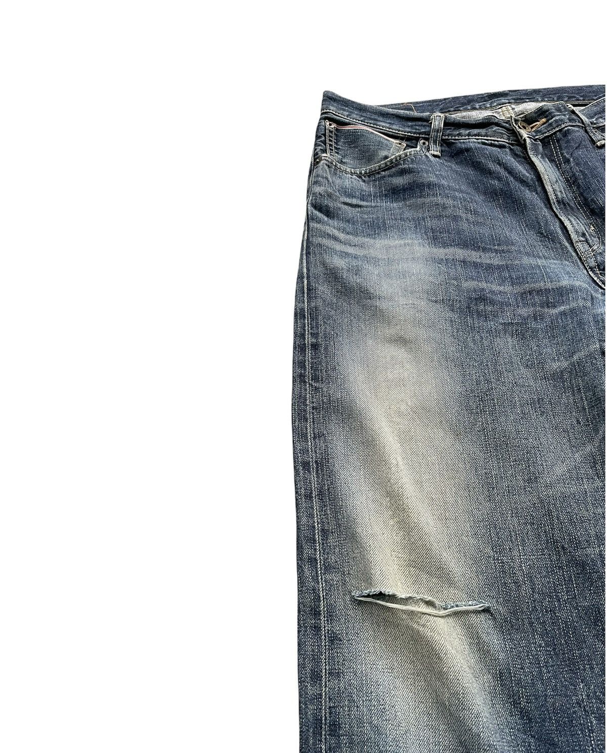 Edwin Vintage Edwin 505 S Selvedge Aging Distressed Size US 35 - 11 Thumbnail