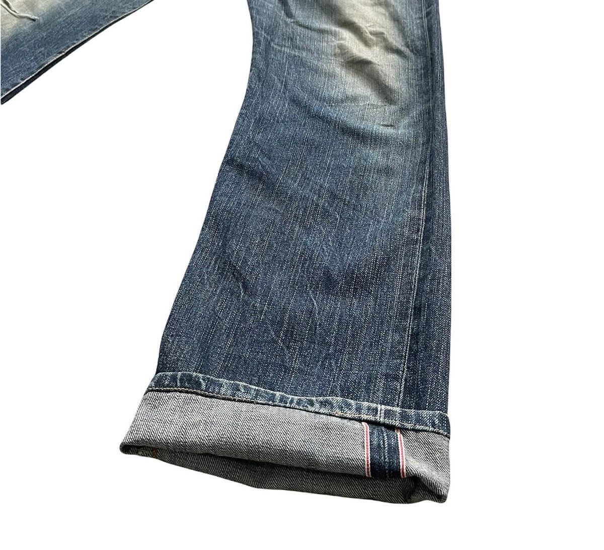 Edwin Vintage Edwin 505 S Selvedge Aging Distressed Size US 35 - 2 Thumbnail