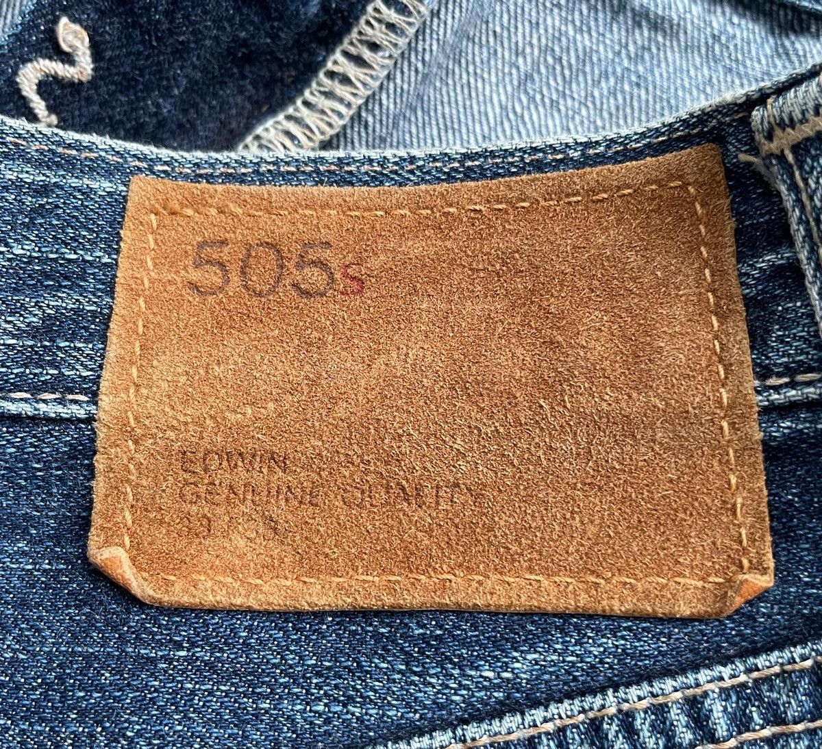Edwin Vintage Edwin 505 S Selvedge Aging Distressed Size US 35 - 7 Thumbnail
