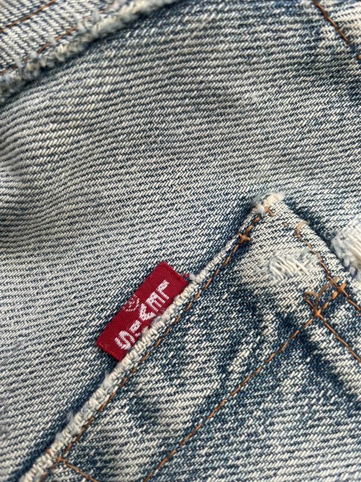 Levi's Vintage Levis 502 E Aging Selvedge Distressed Denim Size US 29 - 13 Thumbnail