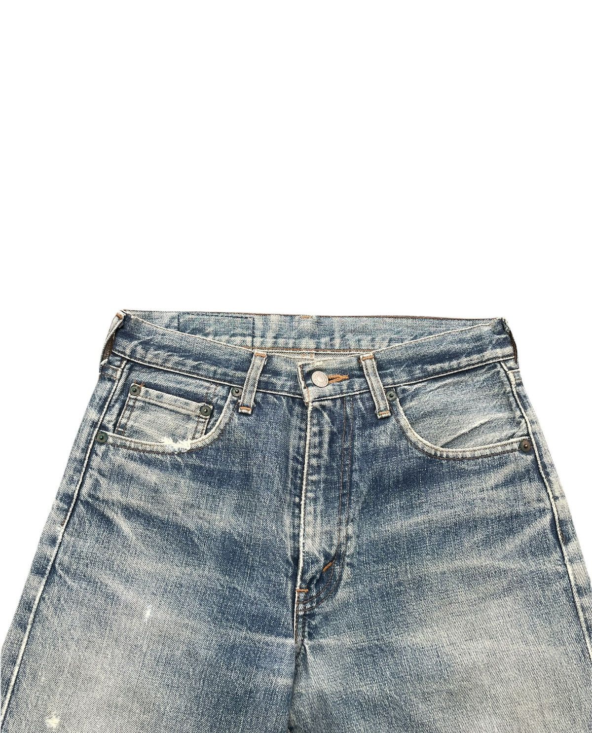Levi's Vintage Levis 502 E Aging Selvedge Distressed Denim Size US 29 - 6 Thumbnail