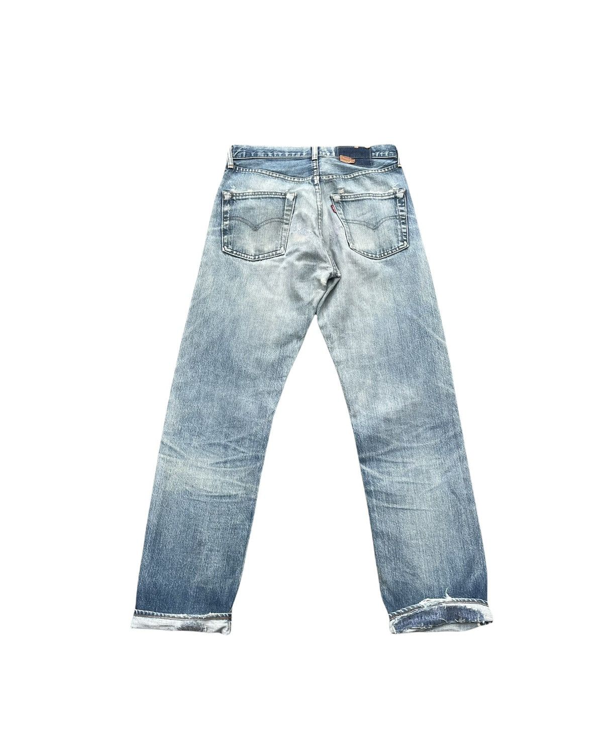 Levi's Vintage Levis 502 E Aging Selvedge Distressed Denim Size US 29 - 7 Thumbnail