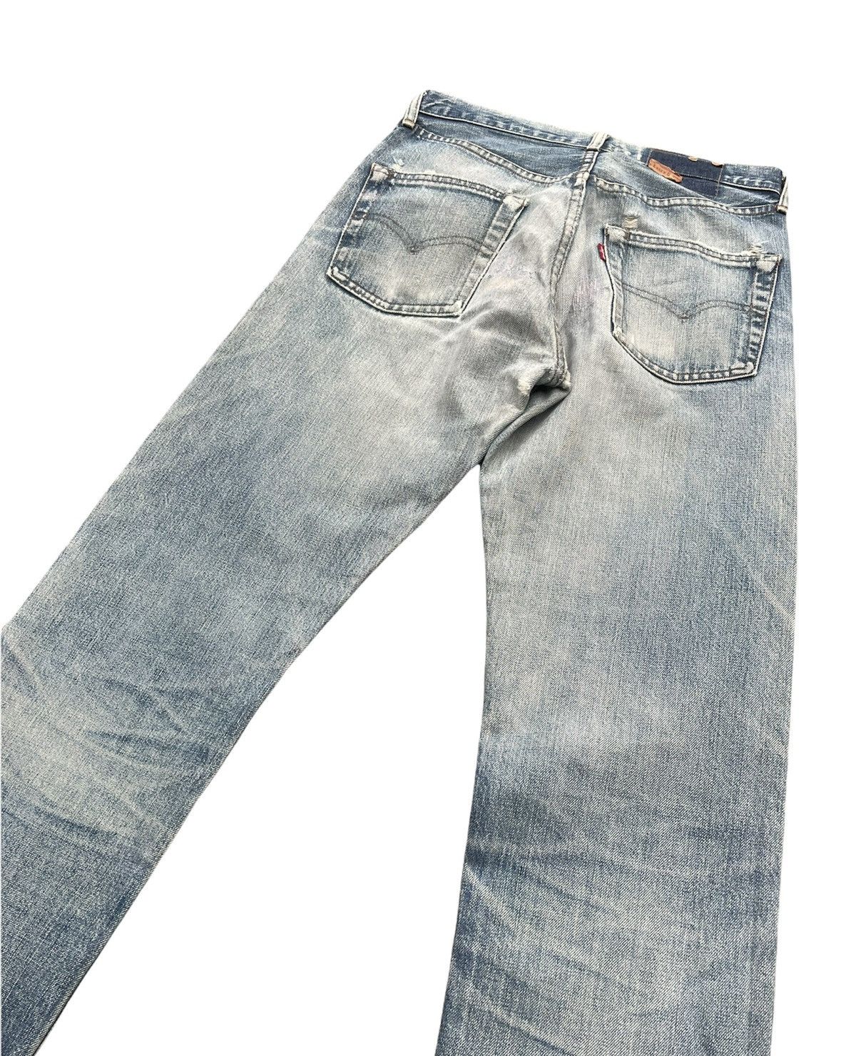 Levi's Vintage Levis 502 E Aging Selvedge Distressed Denim Size US 29 - 8 Thumbnail