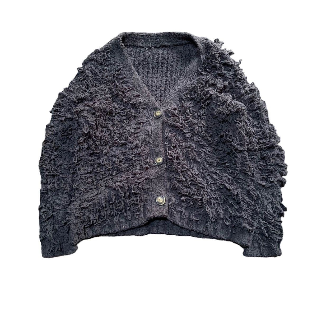 Designer × Vintage RARE✨ININNN FAUX FUR MOHAIR SEDITIONARIES PUNK CARDIGAN Size US M / EU 48-50 / 2 - 1 Thumbnail