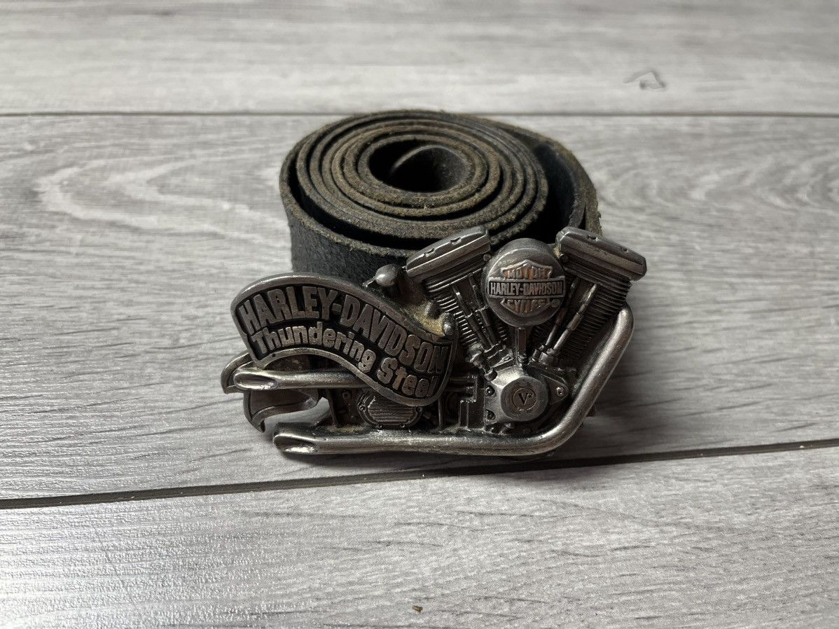 Harley Davidson Vintage Harley Davidson made in usa belt one size Size ONE SIZE - 1 Thumbnail