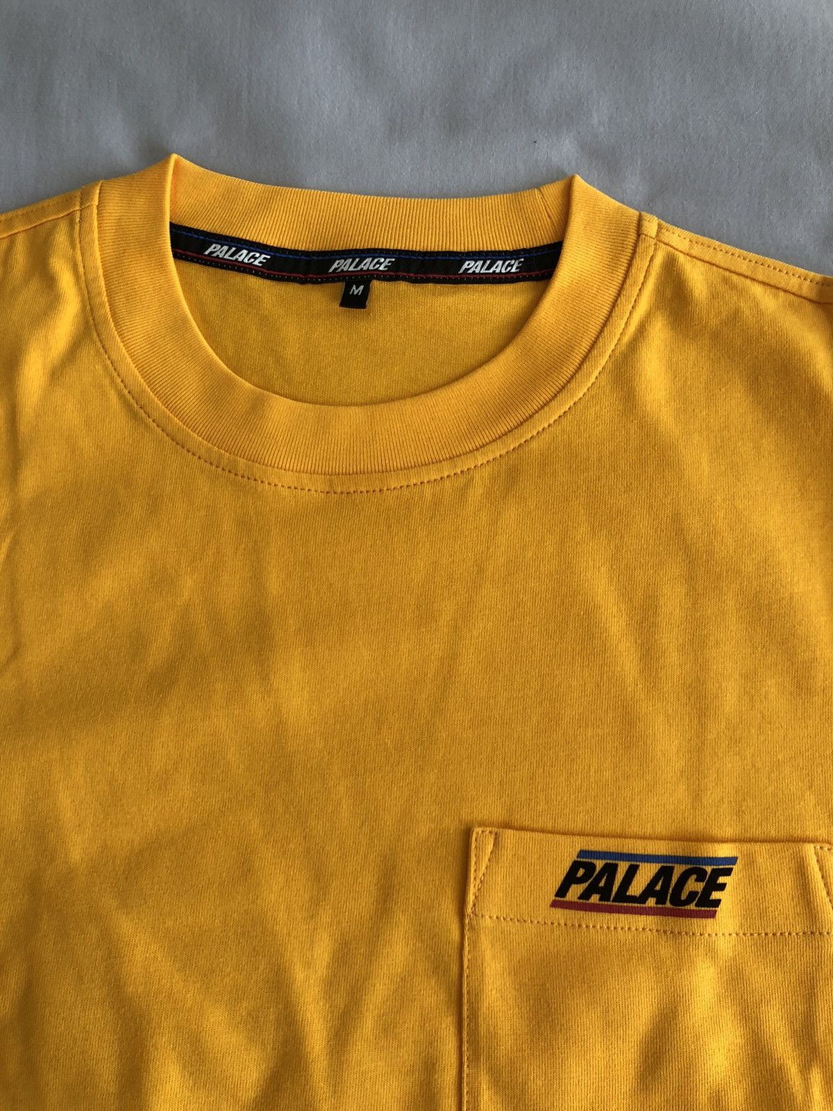 Palace Palace basically pocket tee citrus yellow short sleev Size US M / EU 48-50 / 2 - 4 Thumbnail