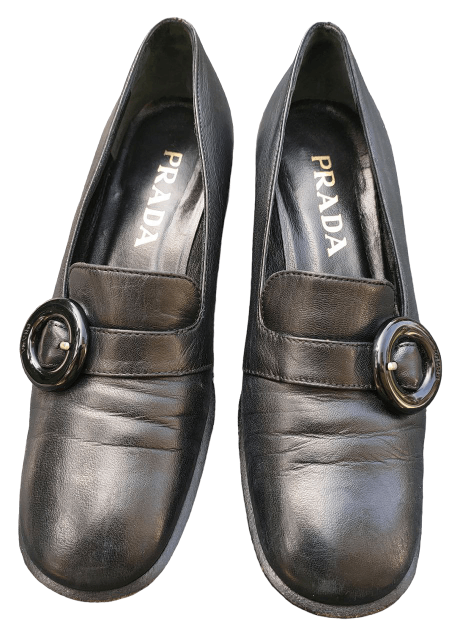 Prada Prada Leather Loafers Shoes Size US 6.5 / IT 36.5 - 1 Thumbnail