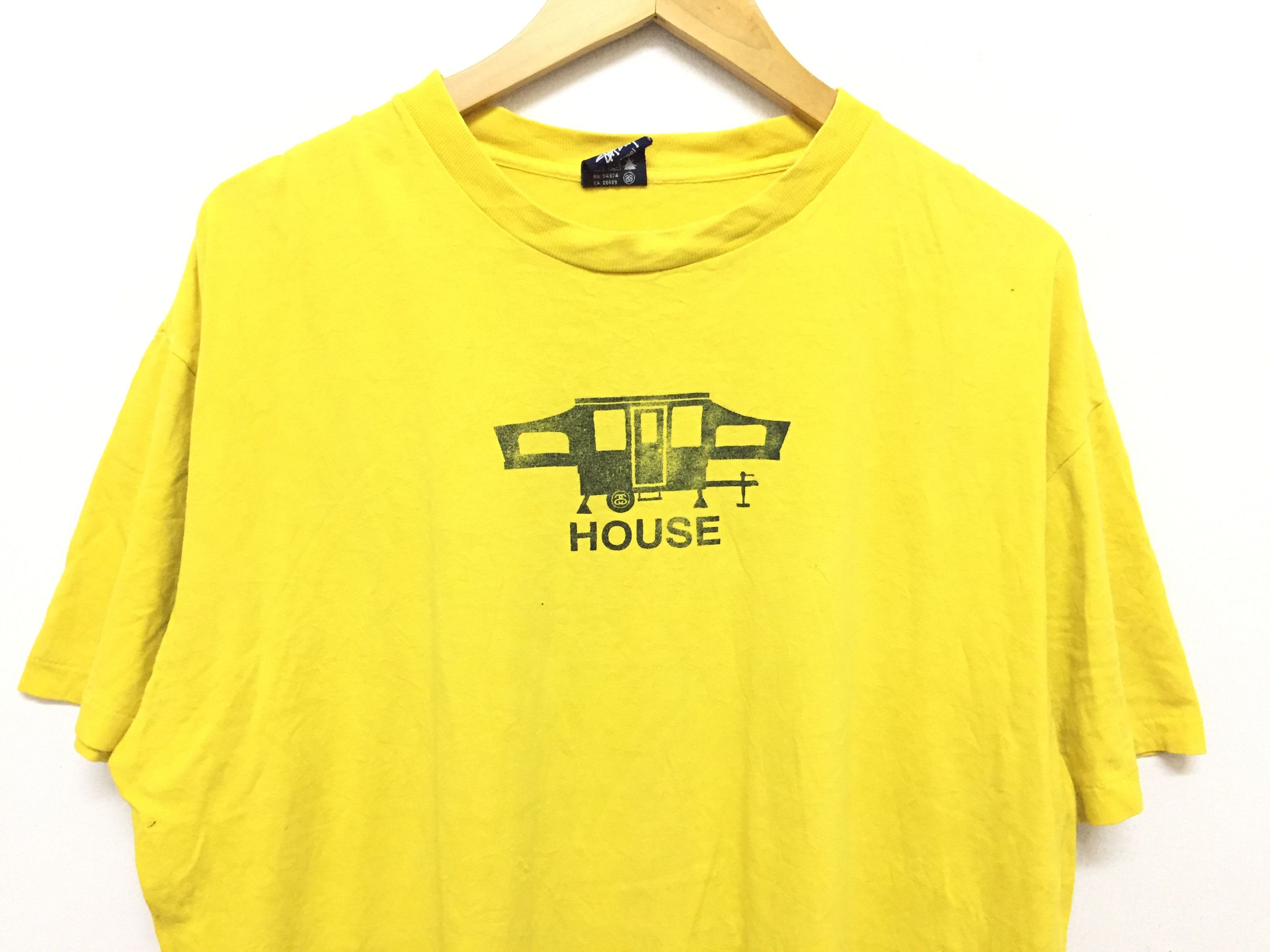 Stussy × Vintage 90's STUSSY House tee Size US XL / EU 56 / 4 - 3 Thumbnail