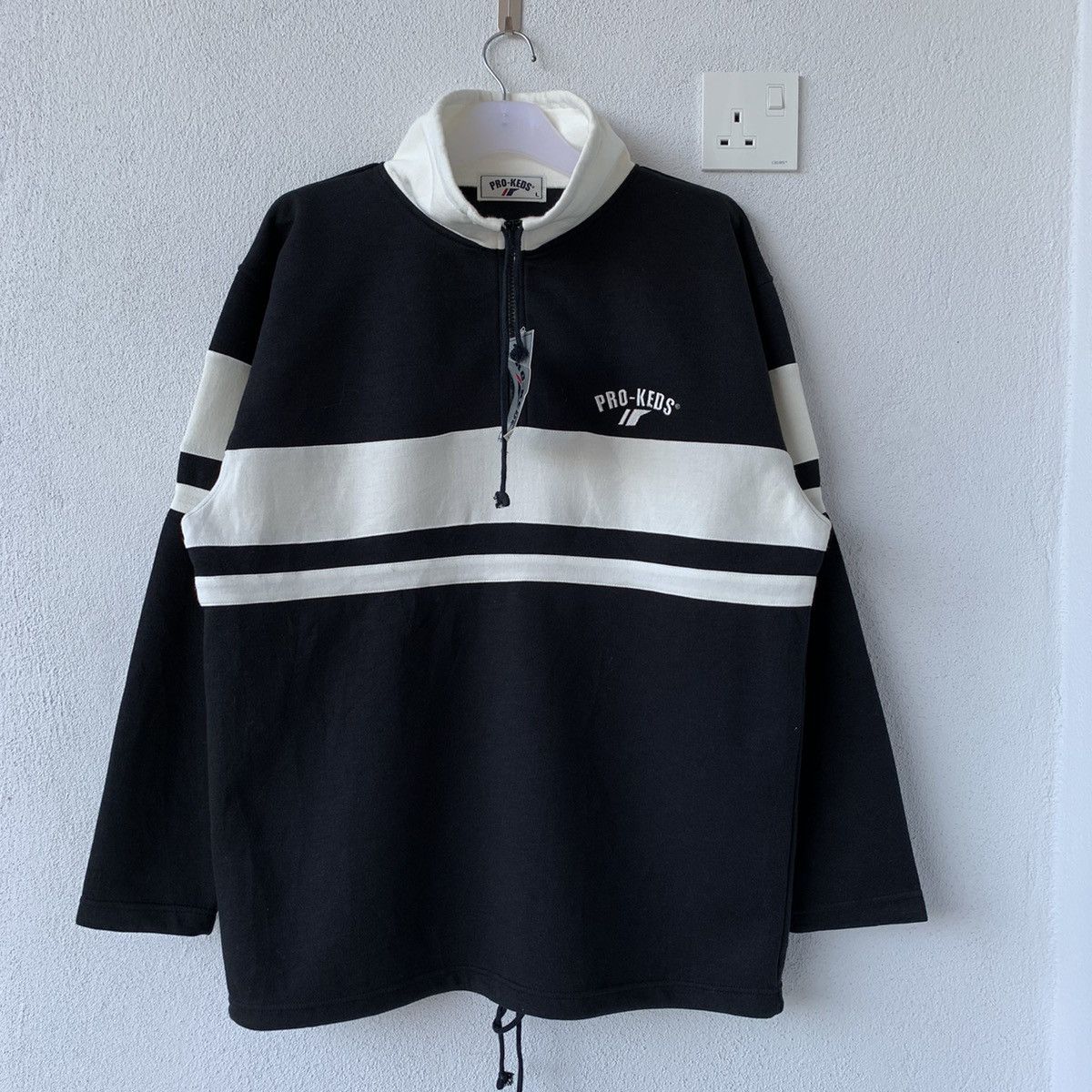 Pro-Keds PRO-KEDS sweatshirt spell out small logo.. color block Size US L / EU 52-54 / 3 - 1 Thumbnail