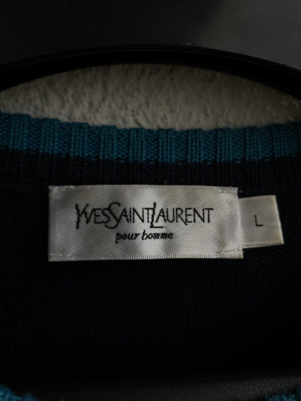 Yves Saint Laurent YSL Sweater Wool Yves Saint Laurent Sweater Size US L / EU 52-54 / 3 - 7 Thumbnail
