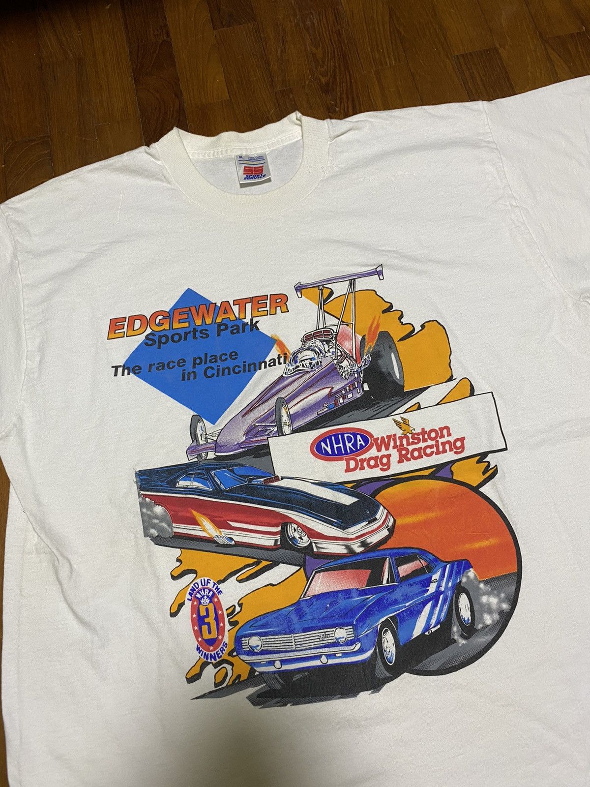 NASCAR × Vintage Vintage ‘94 Winston Drag Racing Promo Sports Park Tee Size US XL / EU 56 / 4 - 1 Thumbnail