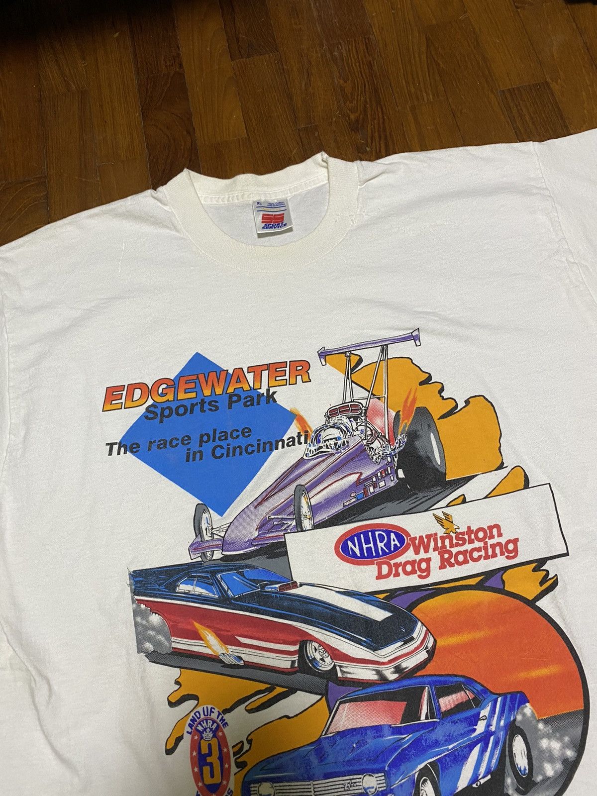 NASCAR × Vintage Vintage ‘94 Winston Drag Racing Promo Sports Park Tee Size US XL / EU 56 / 4 - 2 Thumbnail