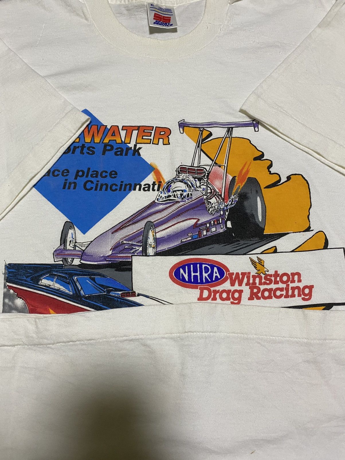 NASCAR × Vintage Vintage ‘94 Winston Drag Racing Promo Sports Park Tee Size US XL / EU 56 / 4 - 16 Thumbnail