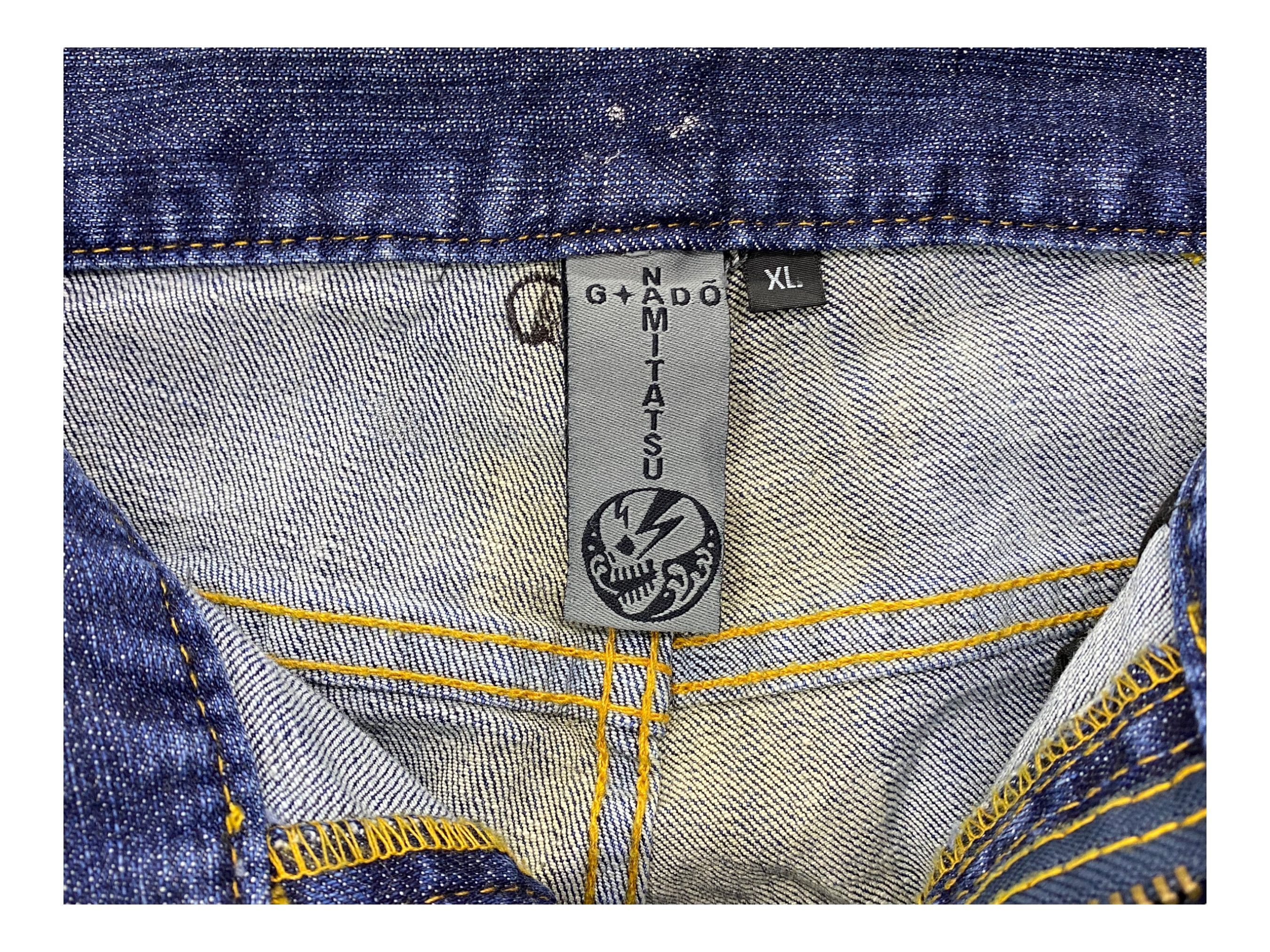 Japanese Brand Gado Namitatsu Jeans Acid Wash Jeans Waist 32 Size US 32 / EU 48 - 5 Thumbnail
