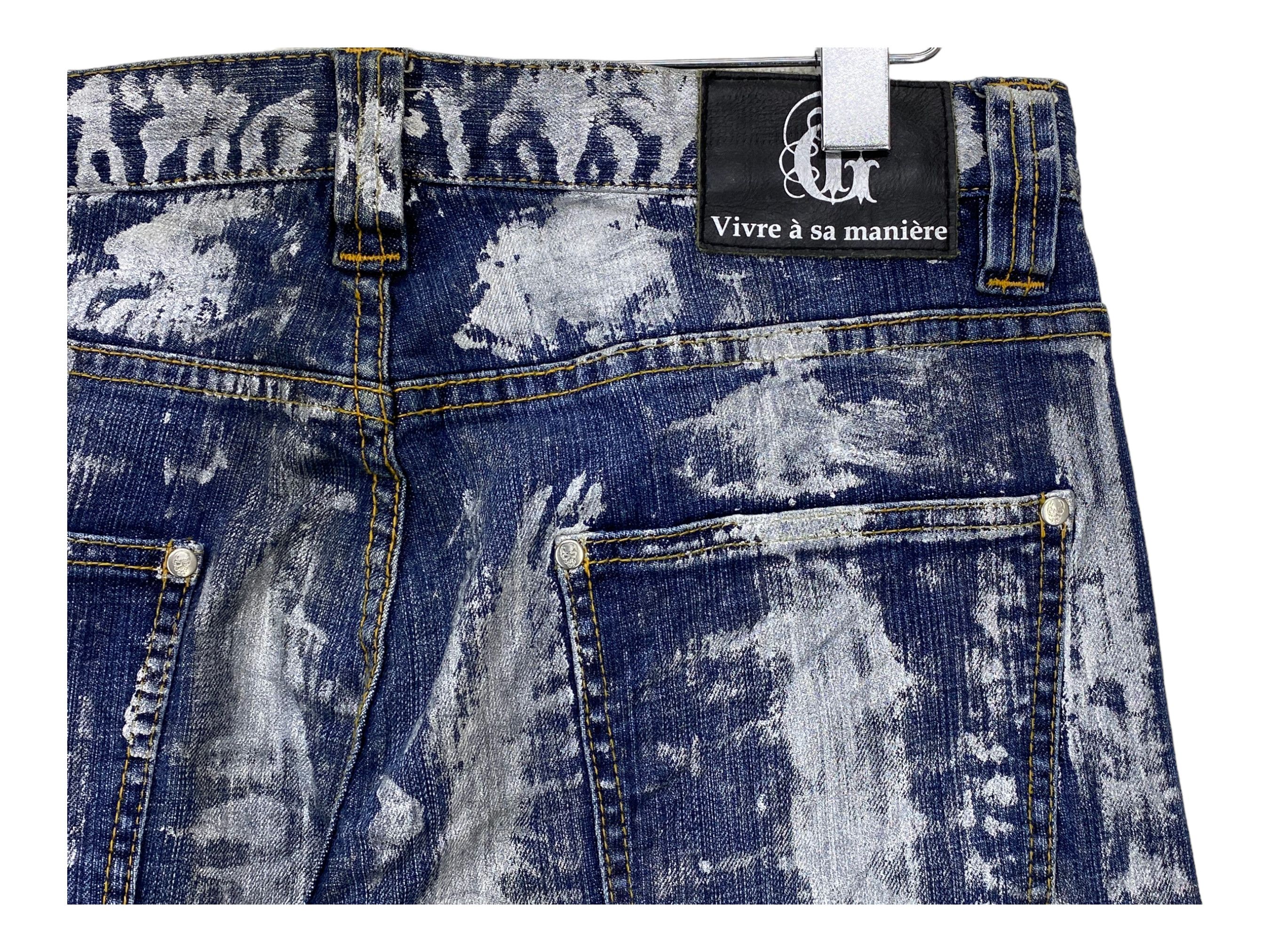 Japanese Brand Gado Namitatsu Jeans Acid Wash Jeans Waist 32 Size US 32 / EU 48 - 9 Thumbnail