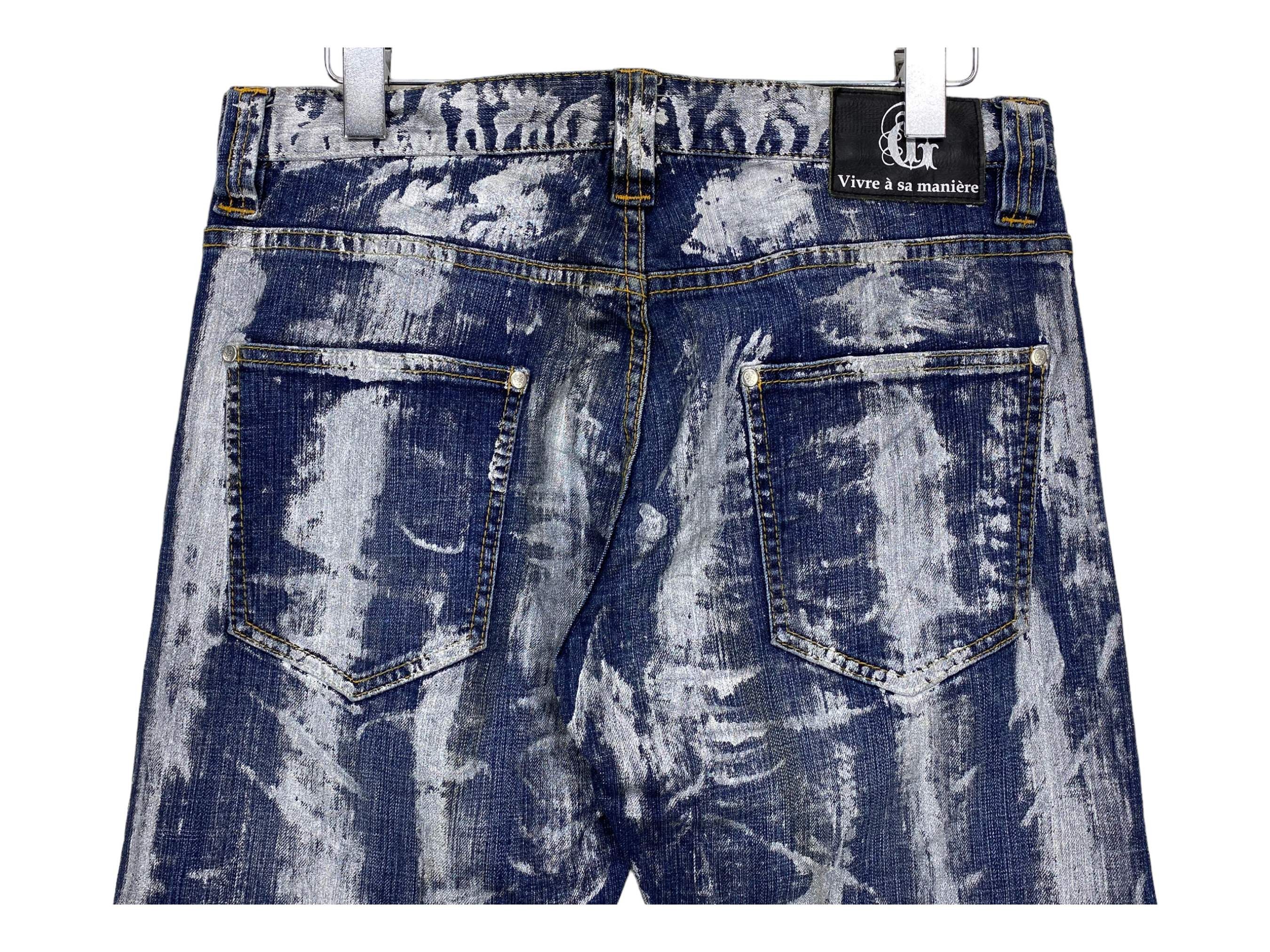 Japanese Brand Gado Namitatsu Jeans Acid Wash Jeans Waist 32 Size US 32 / EU 48 - 8 Thumbnail