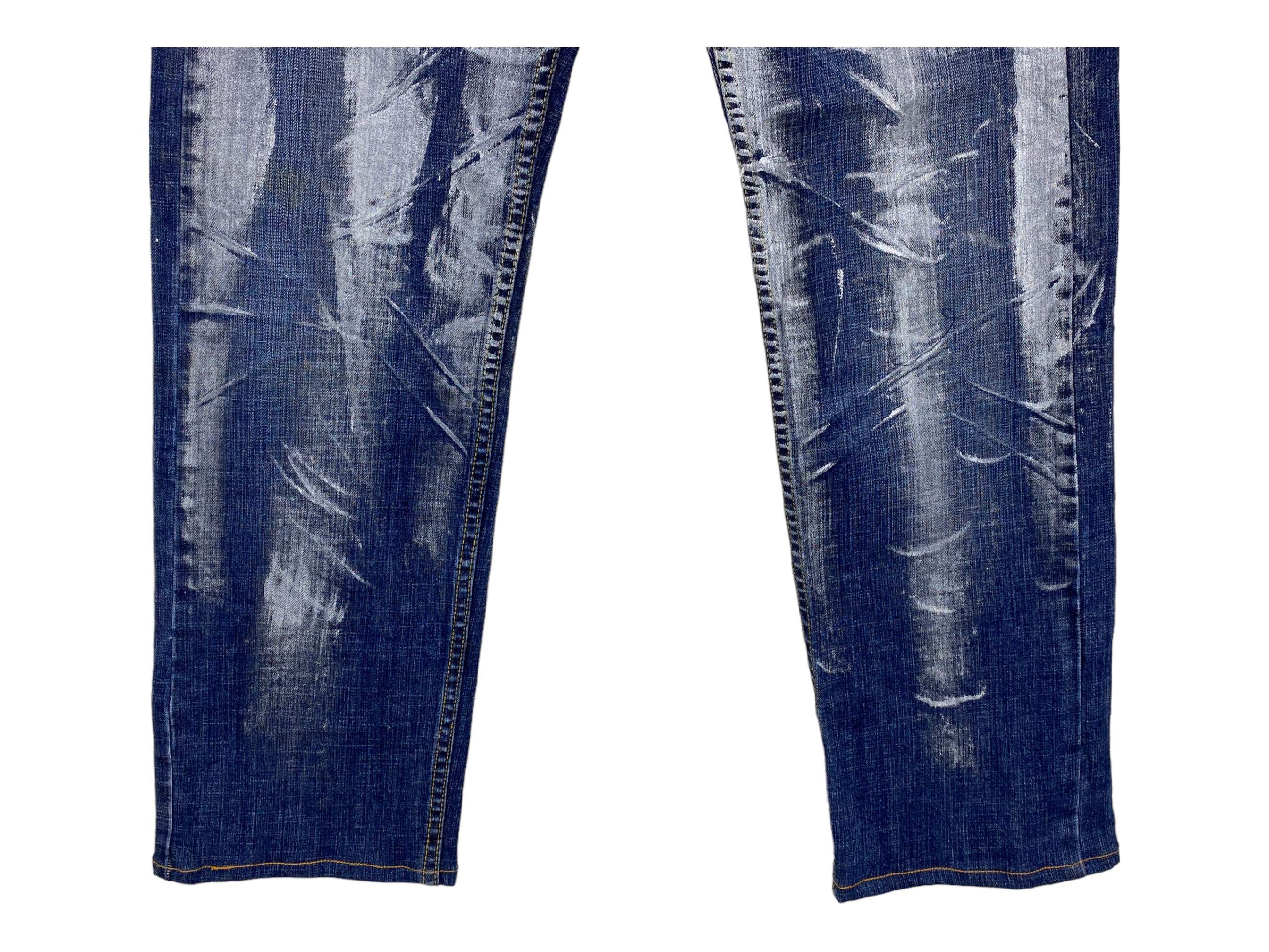 Japanese Brand Gado Namitatsu Jeans Acid Wash Jeans Waist 32 Size US 32 / EU 48 - 7 Thumbnail