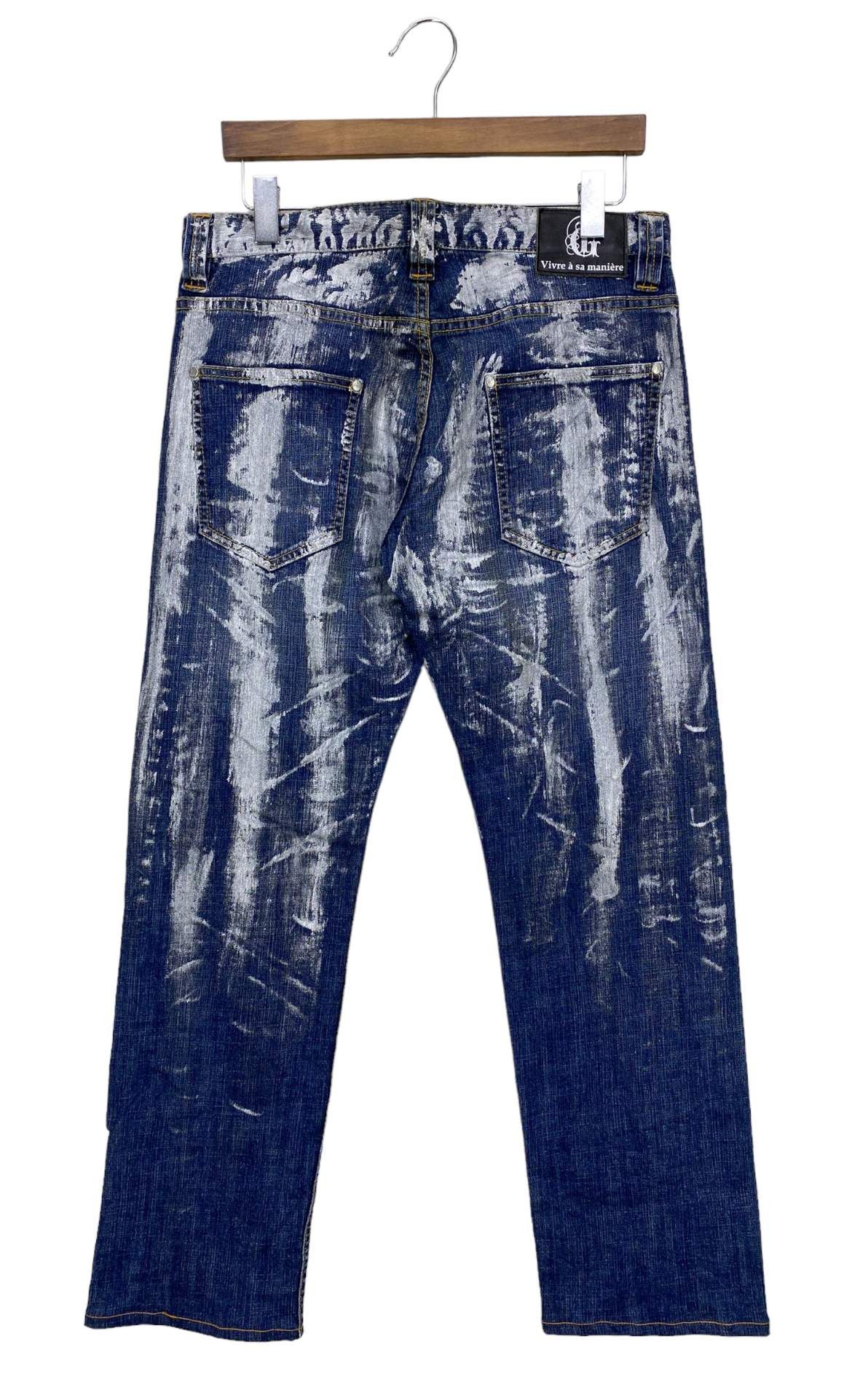Japanese Brand Gado Namitatsu Jeans Acid Wash Jeans Waist 32 Size US 32 / EU 48 - 2 Thumbnail