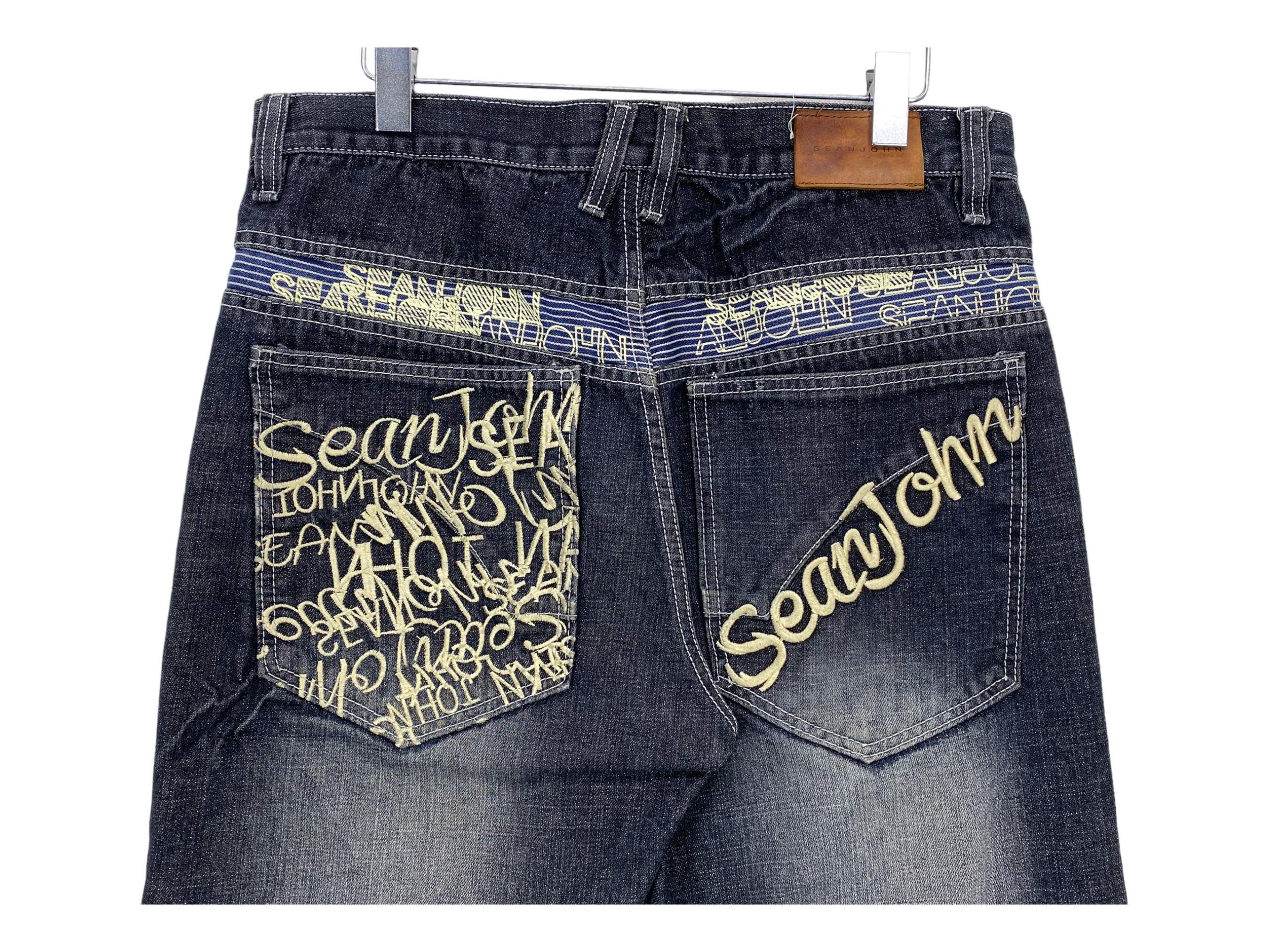 Sean John Sean John Hip Hop Skateboard Jeans Embroided Baggy Jeans Size US 34 / EU 50 - 7 Thumbnail