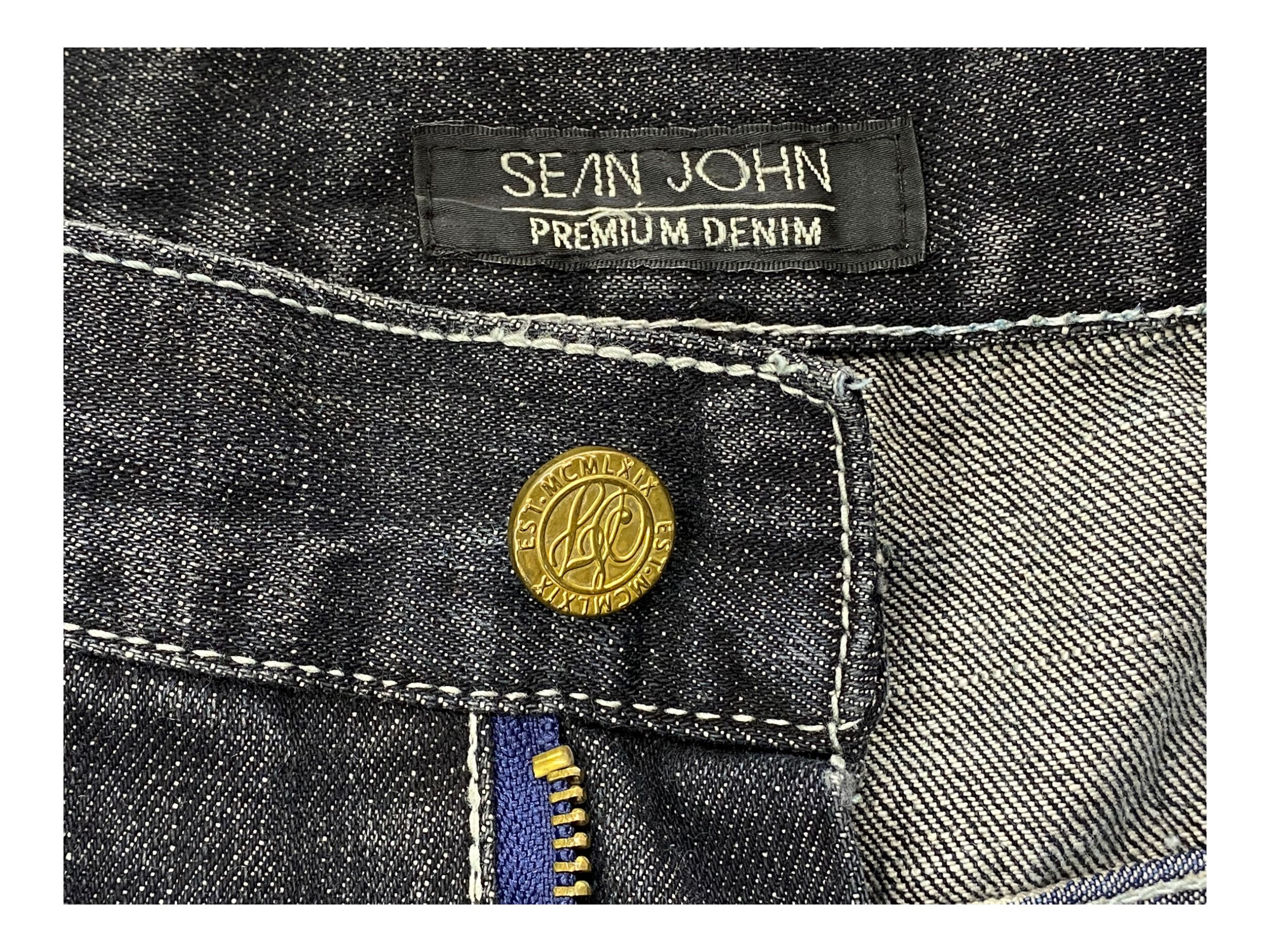Sean John Sean John Hip Hop Skateboard Jeans Embroided Baggy Jeans Size US 34 / EU 50 - 11 Thumbnail