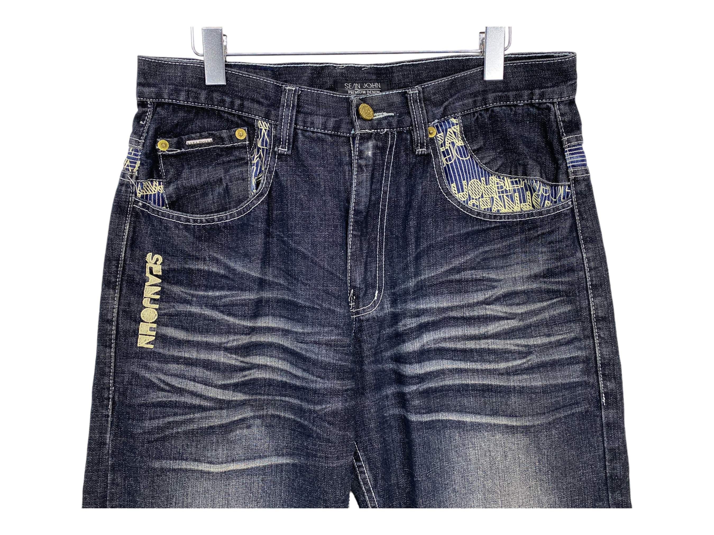 Sean John Sean John Hip Hop Skateboard Jeans Embroided Baggy Jeans Size US 34 / EU 50 - 3 Thumbnail